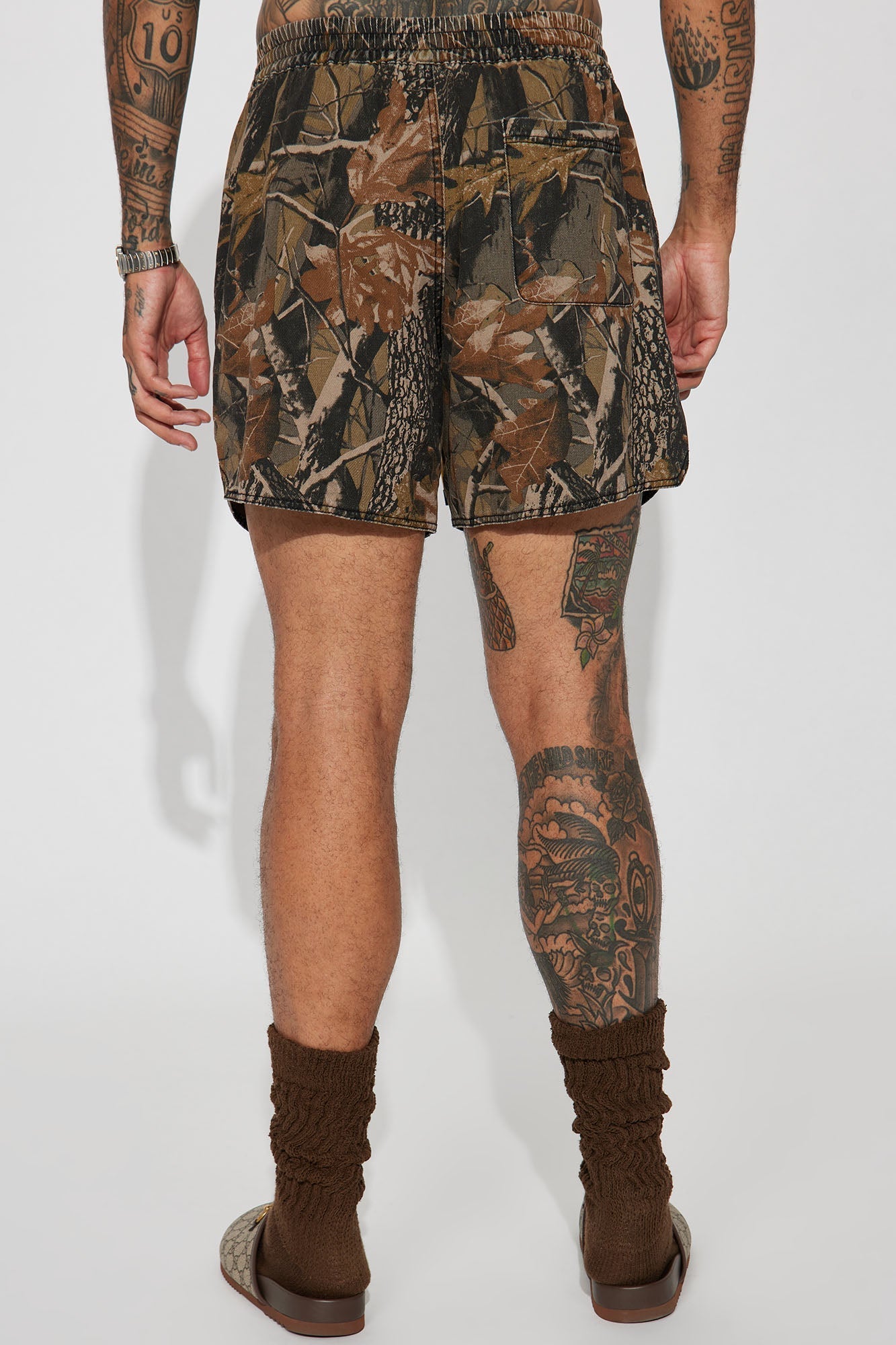 Huntsville Warmup Shorts - Camouflage Fashion Nova