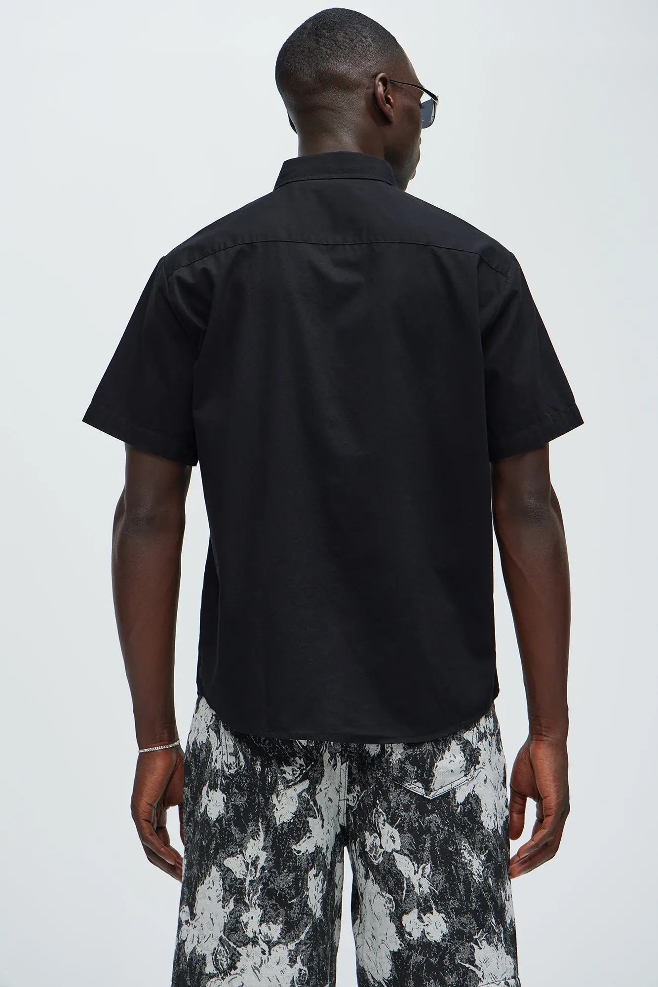 Ryland Short Sleeve Button Up Shirt - Black Fashion Nova