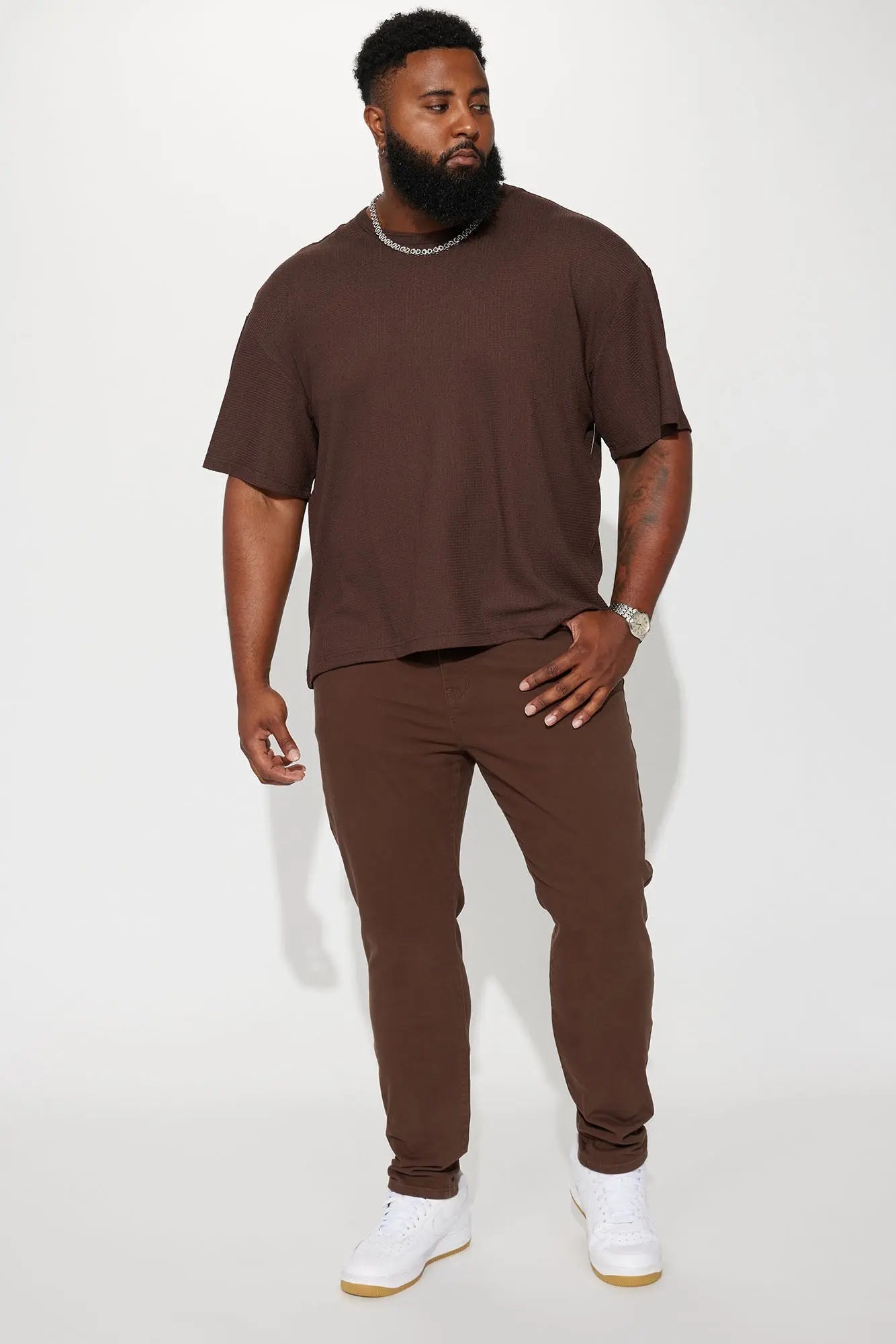 Mac Chino Skinny 5 Pocket Pants - DarkBrown Fashion Nova