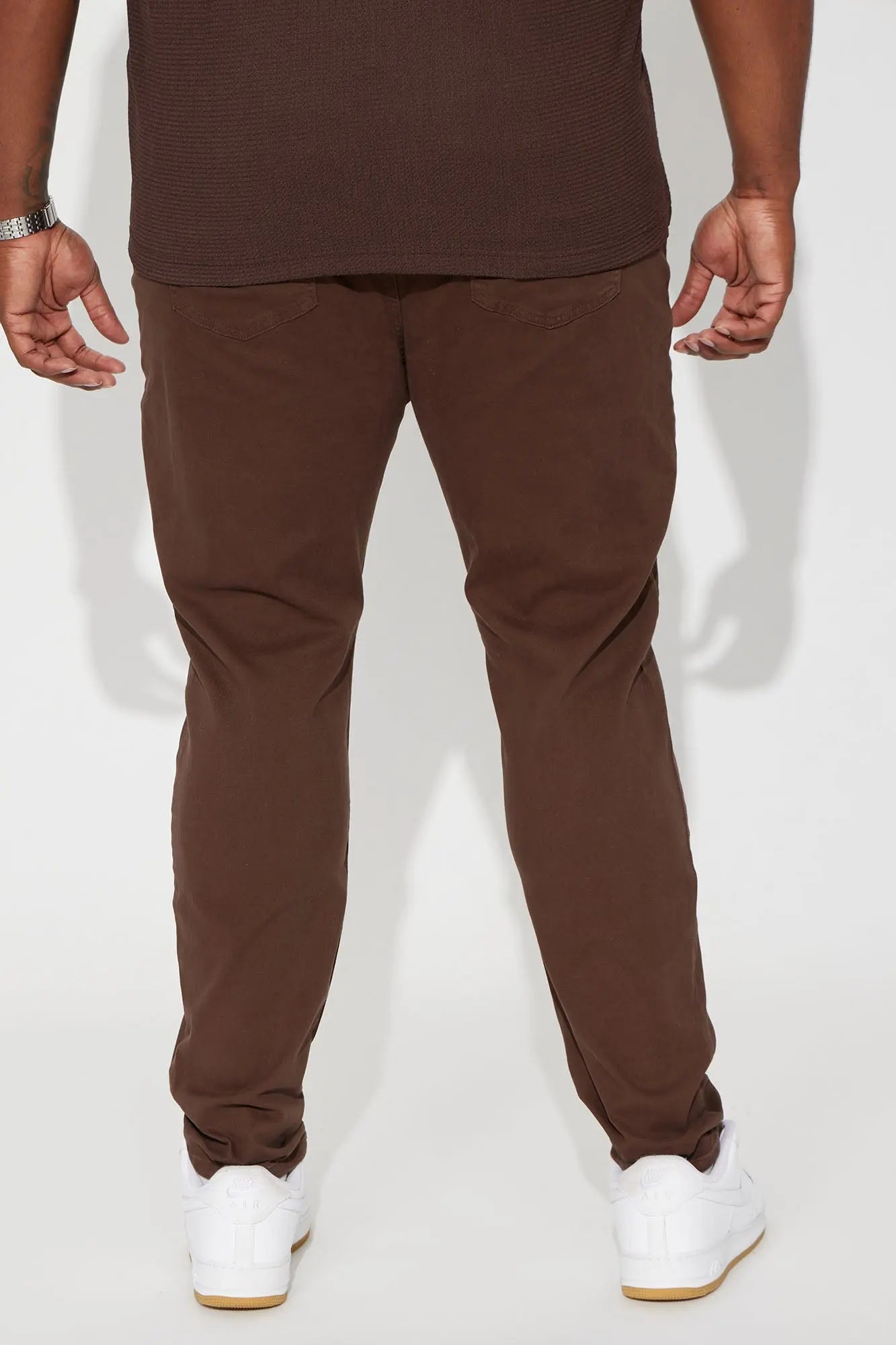 Mac Chino Skinny 5 Pocket Pants - DarkBrown Fashion Nova