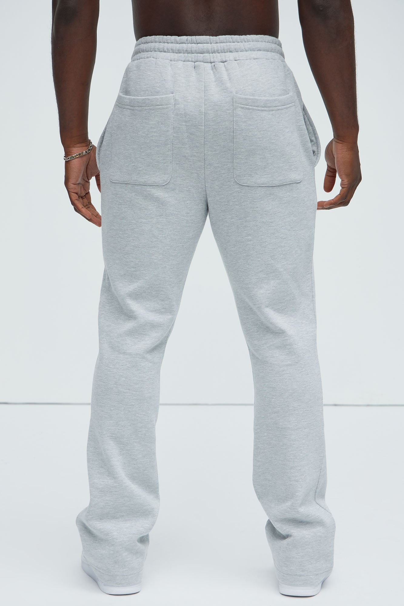 Tyson Original Skinny Flare Sweatpants - Heather Grey Fashion Nova