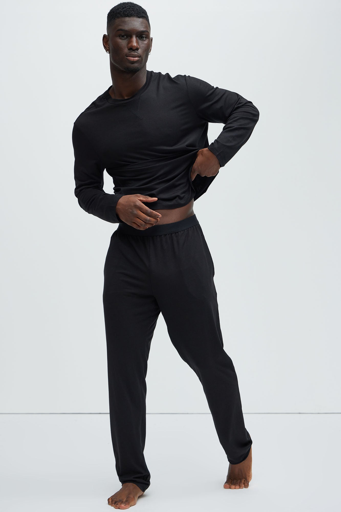 Essential Modal Lounge Pants - Black Fashion Nova