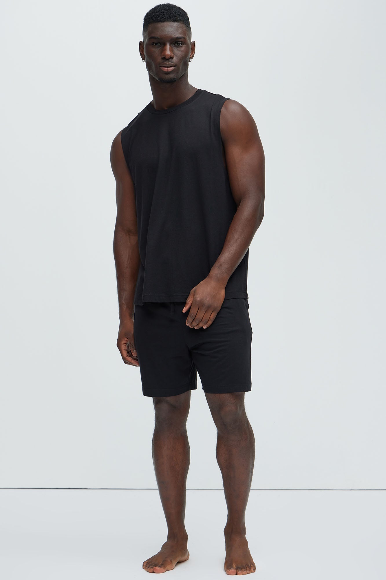 Essential Modal Lounge Shorts - Black Fashion Nova