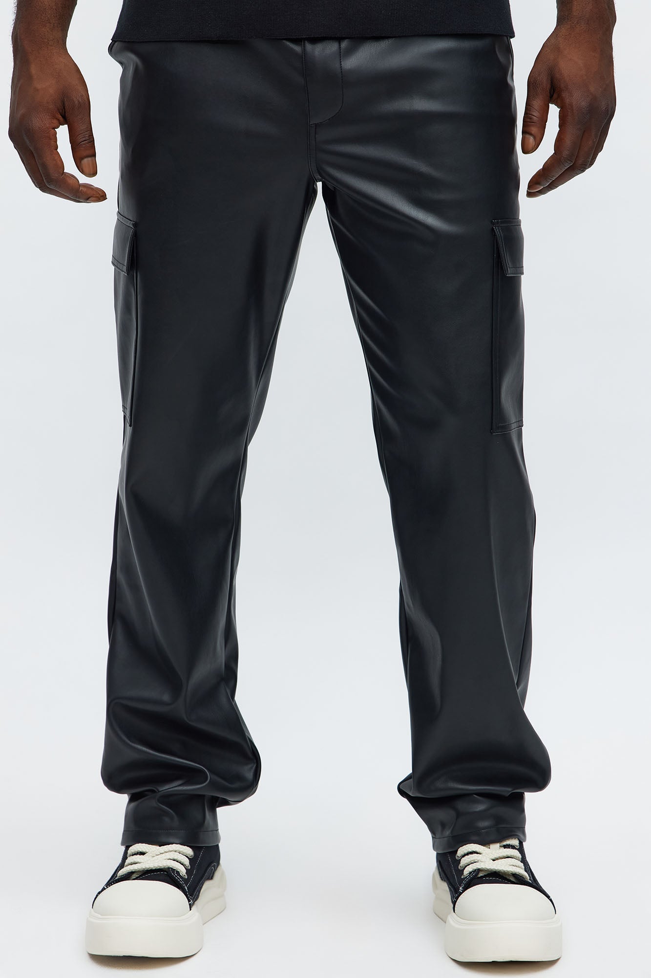 Royce Slim Faux Leather Pants - Black Fashion Nova