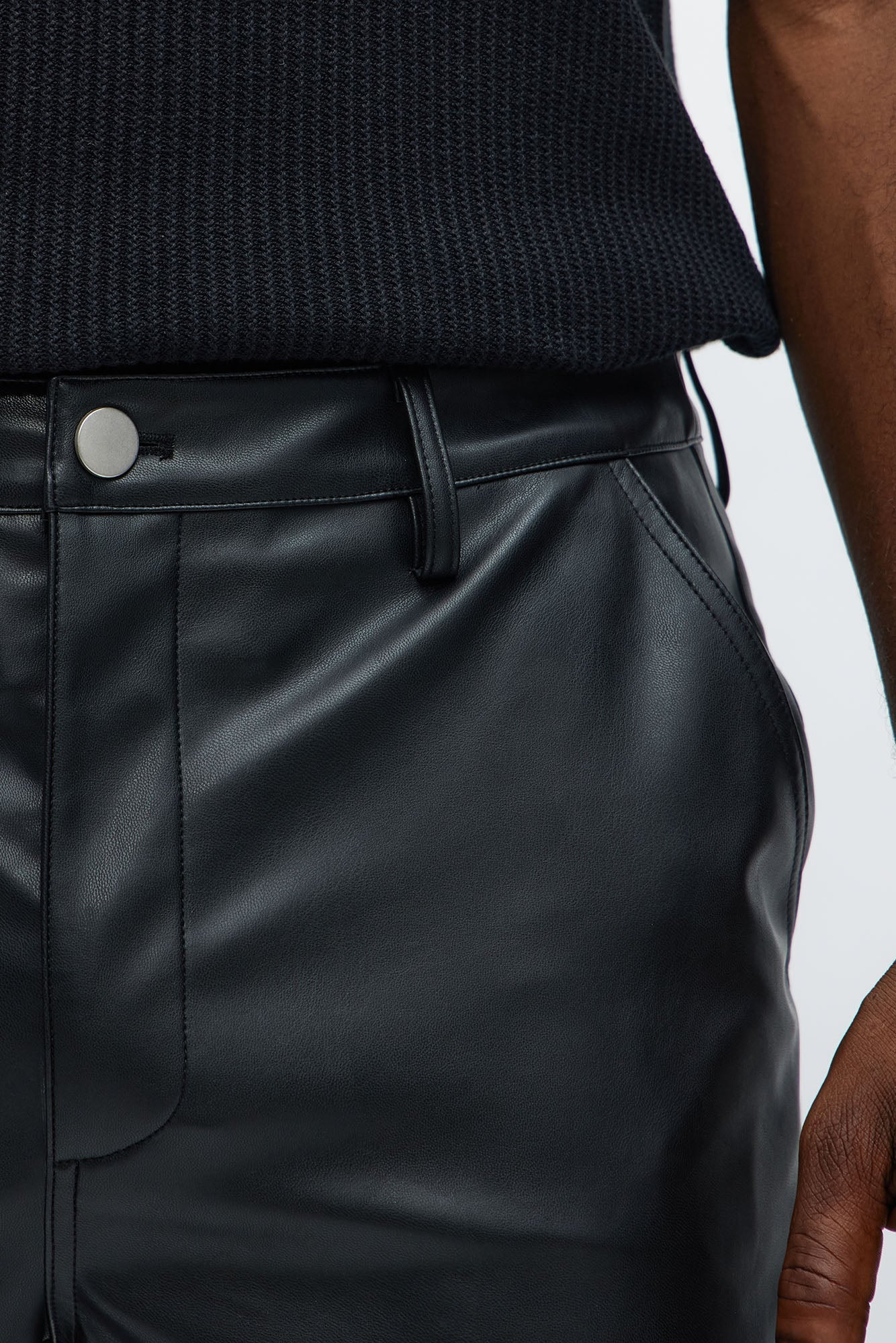 Royce Slim Faux Leather Pants - Black Fashion Nova