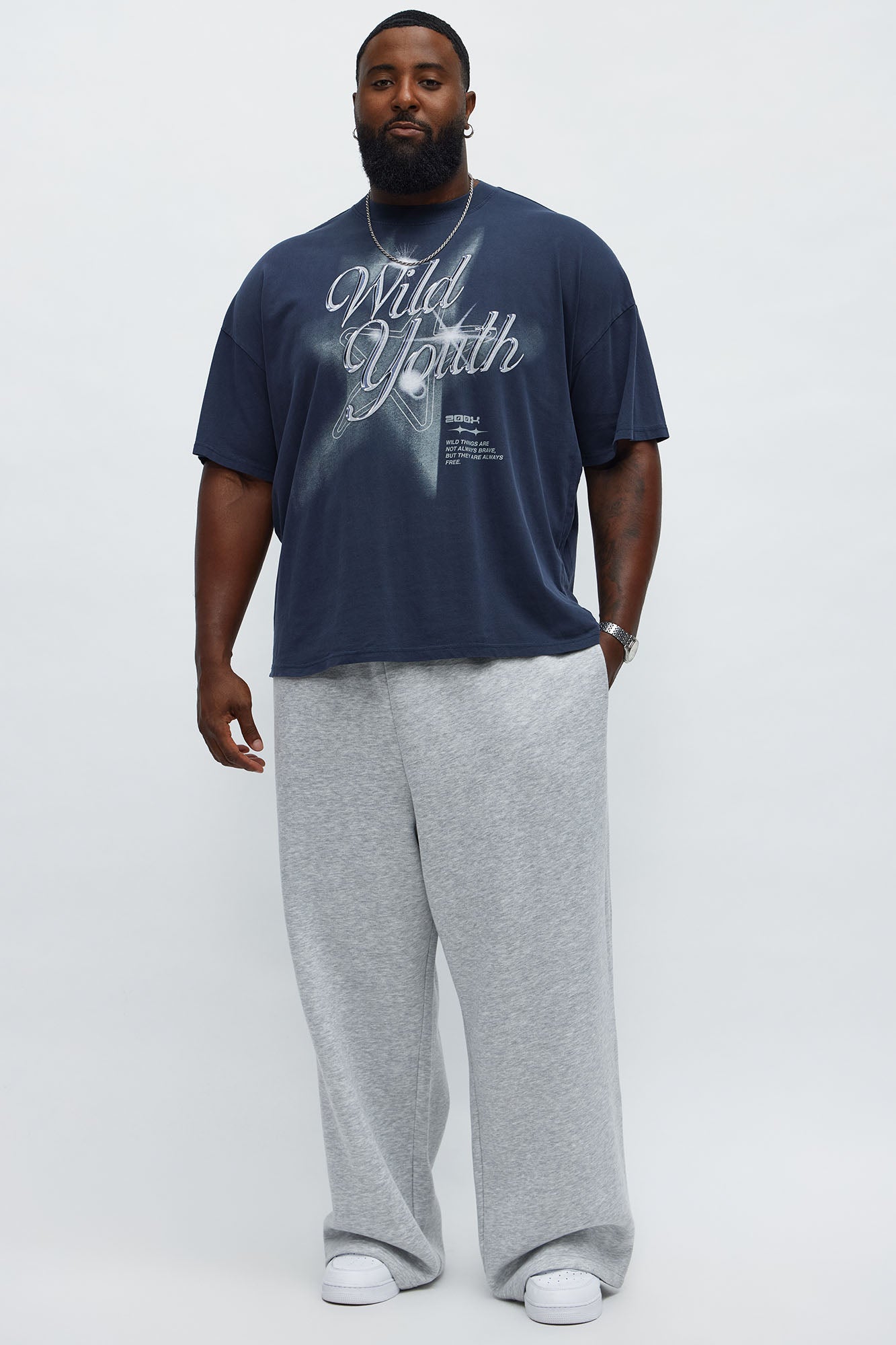 Tyson Baggy Pants - Heather Grey Fashion Nova