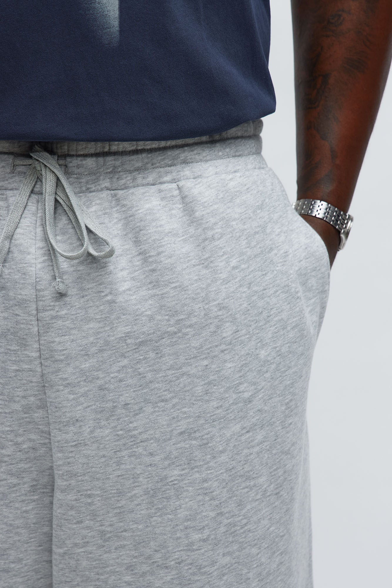 Tyson Baggy Pants - Heather Grey Fashion Nova