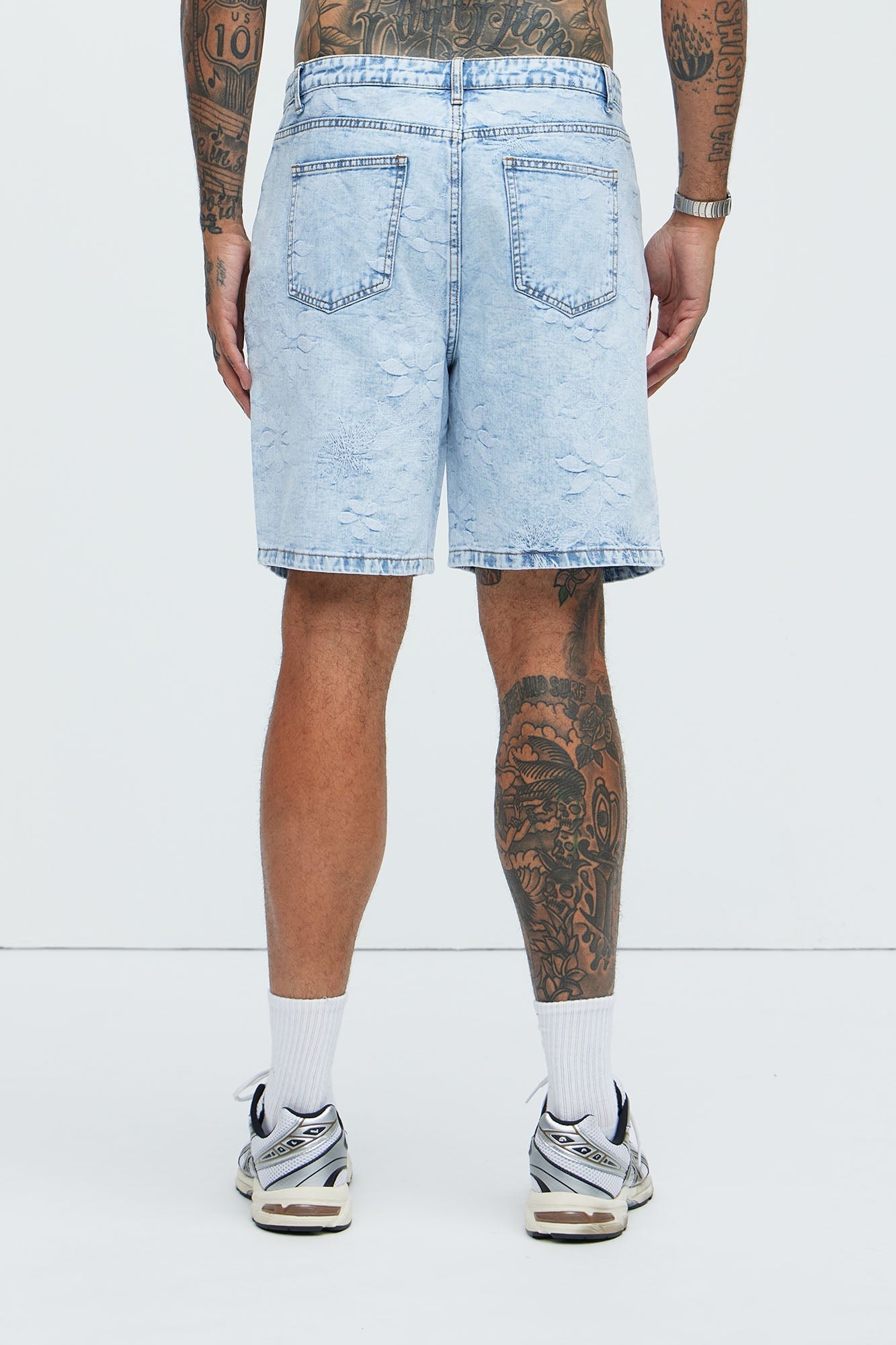 Kenneth Relaxed Denim Shorts - Light Wash Fashion Nova