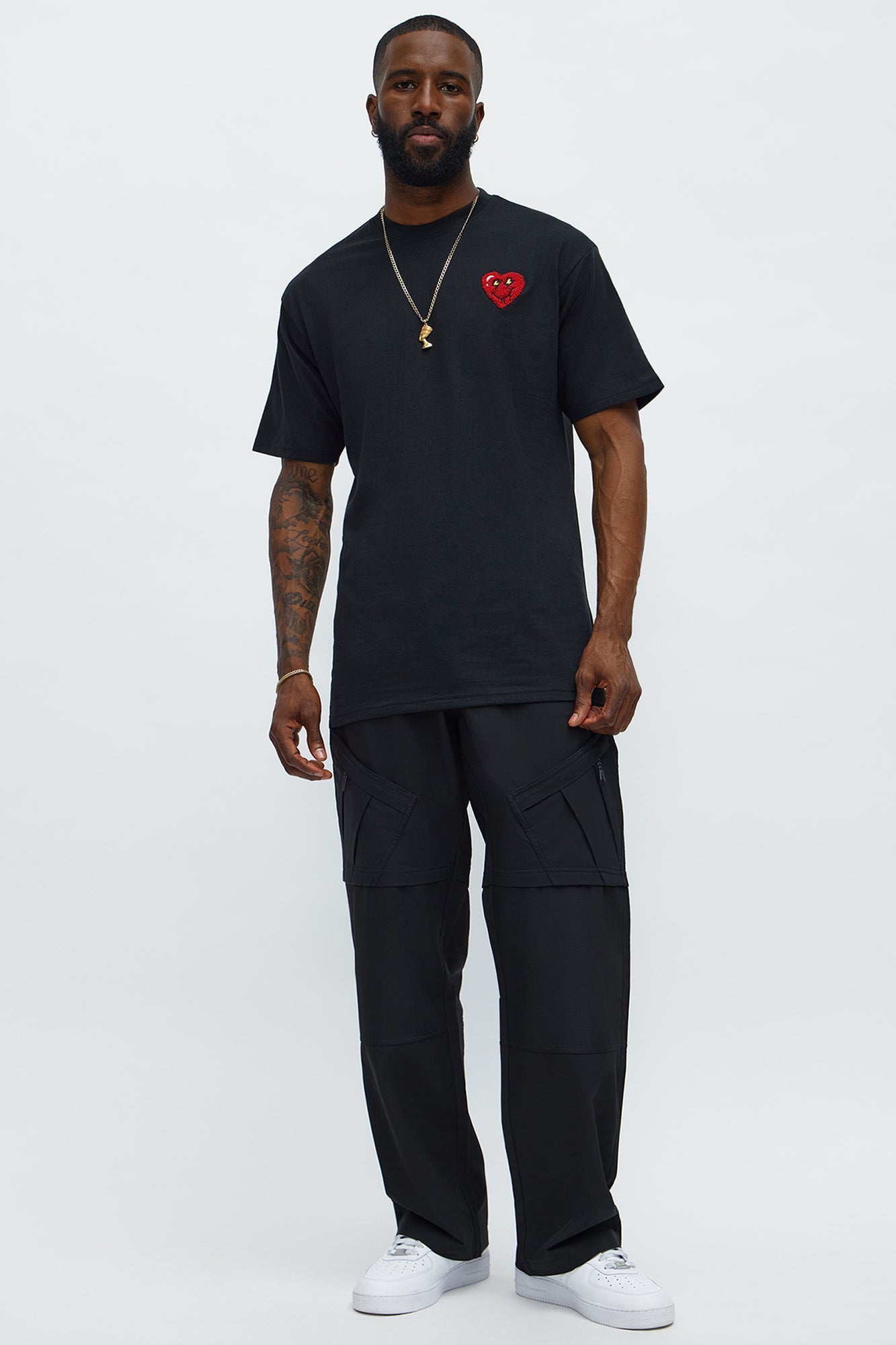Lil Heartbreaker Short Sleeve Tee - Black Fashion Nova