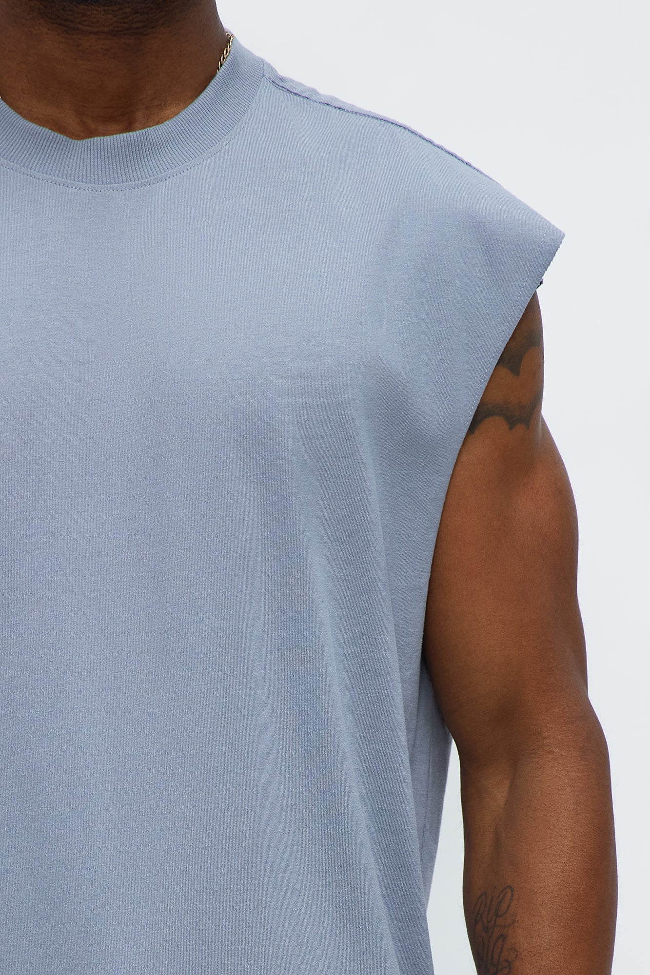 Relaxed Heavyweight Muscle Tee - Grey Fashion Nova