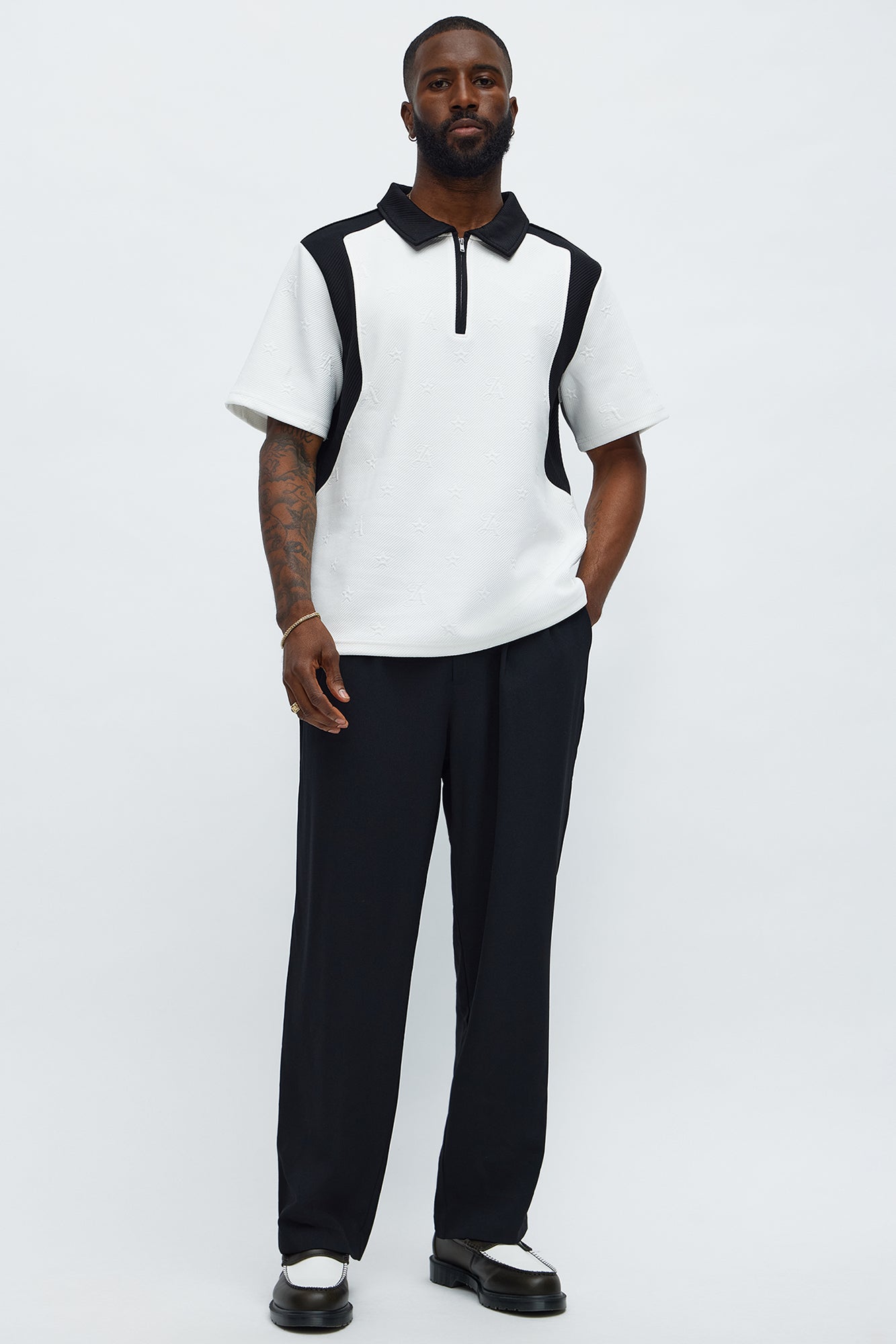 Millionaire Mindset Polo - Cream/combo Fashion Nova