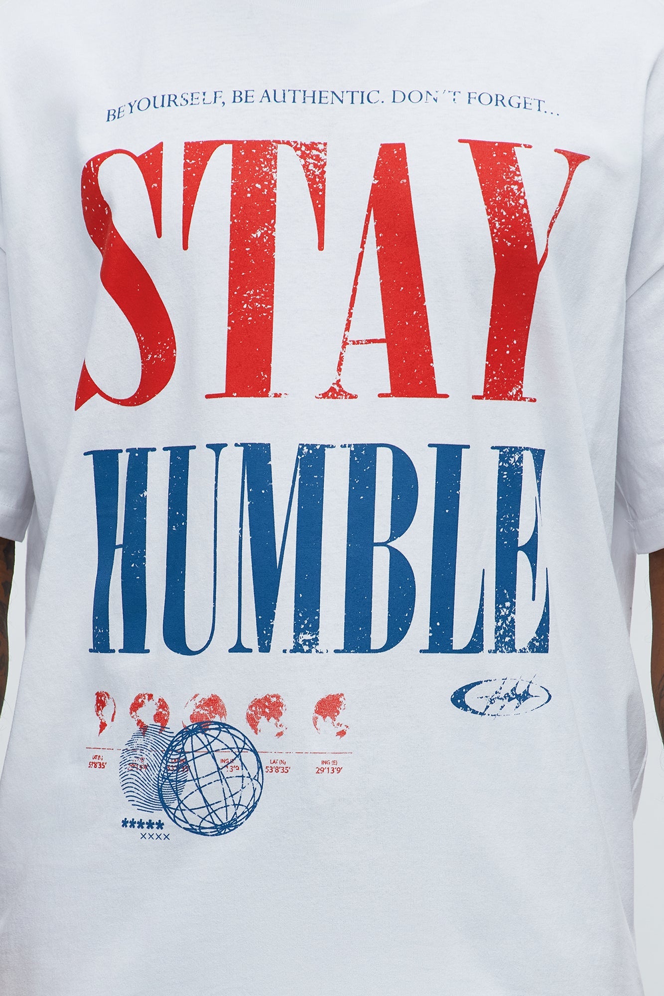 Stay Humble Boxy Short Sleeve Tee - White Fashion Nova