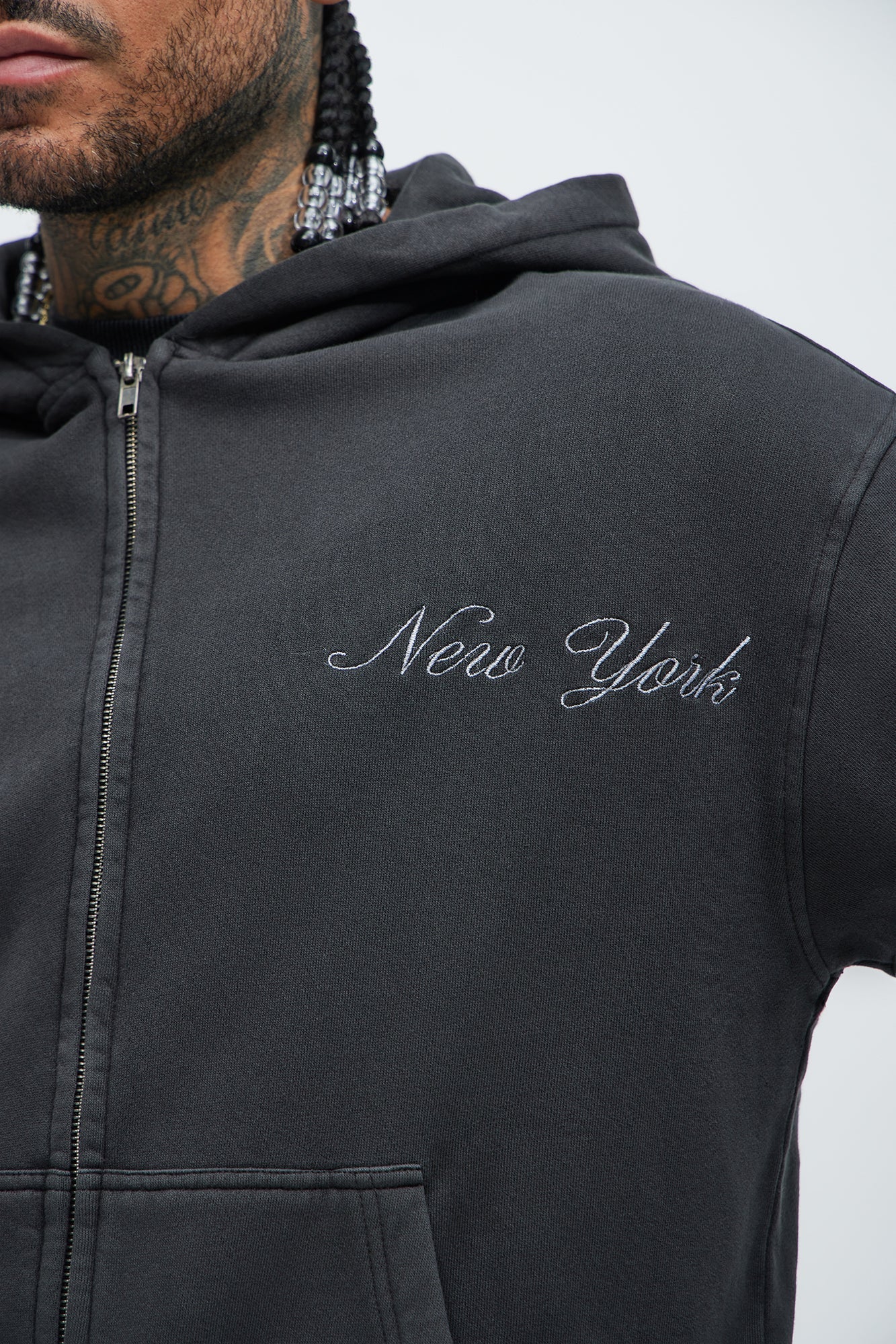 Athletic Department Zip Up Hoodie - Black Fashion Nova