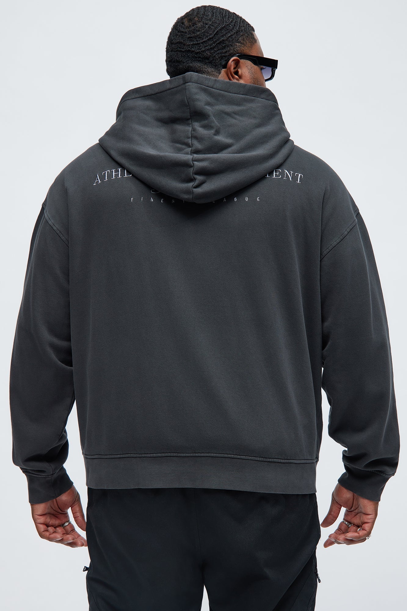 Athletic Department Zip Up Hoodie - Black Fashion Nova