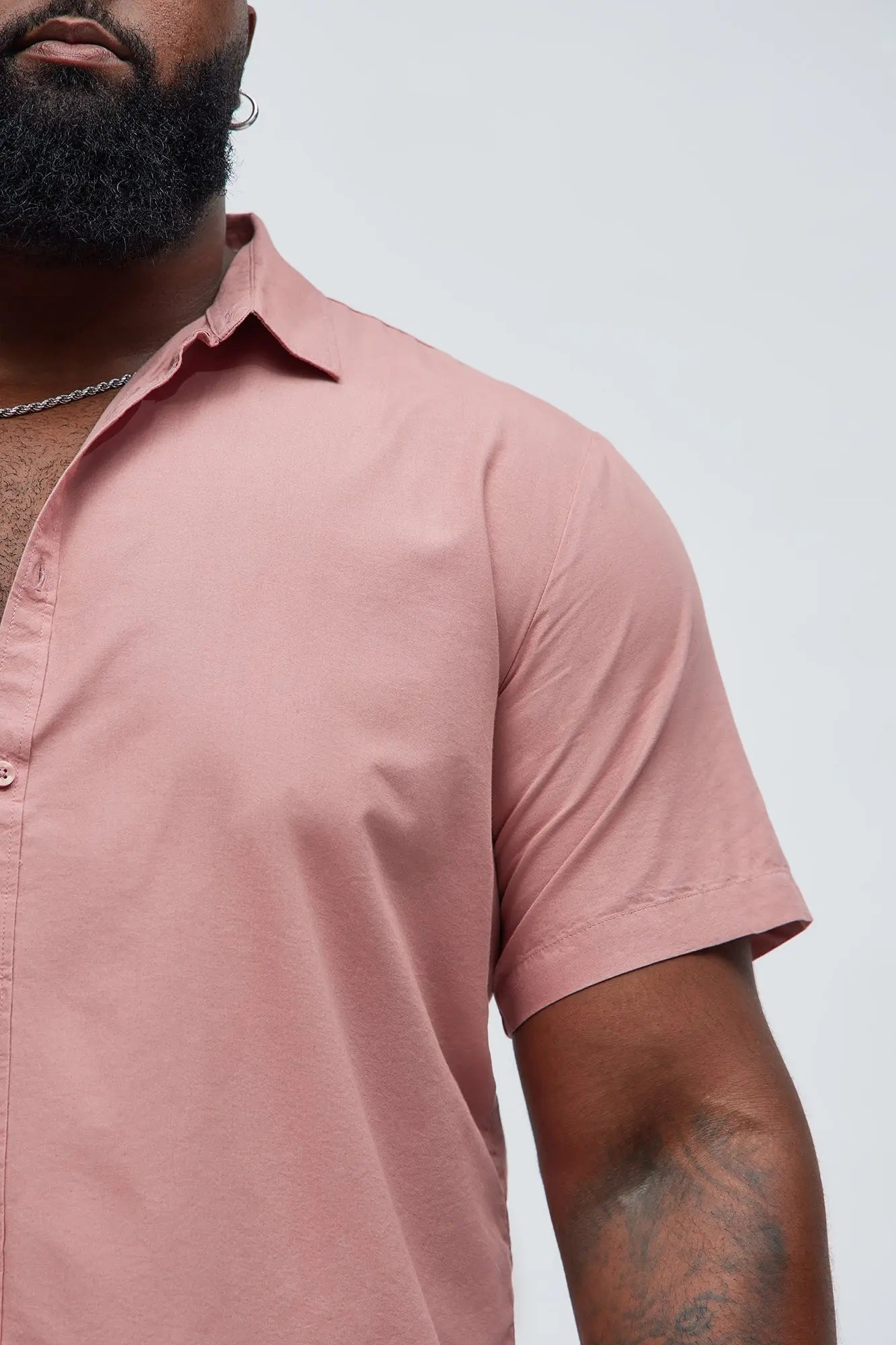 Ryland Short Sleeve Button Up Shirt - Mauve Fashion Nova