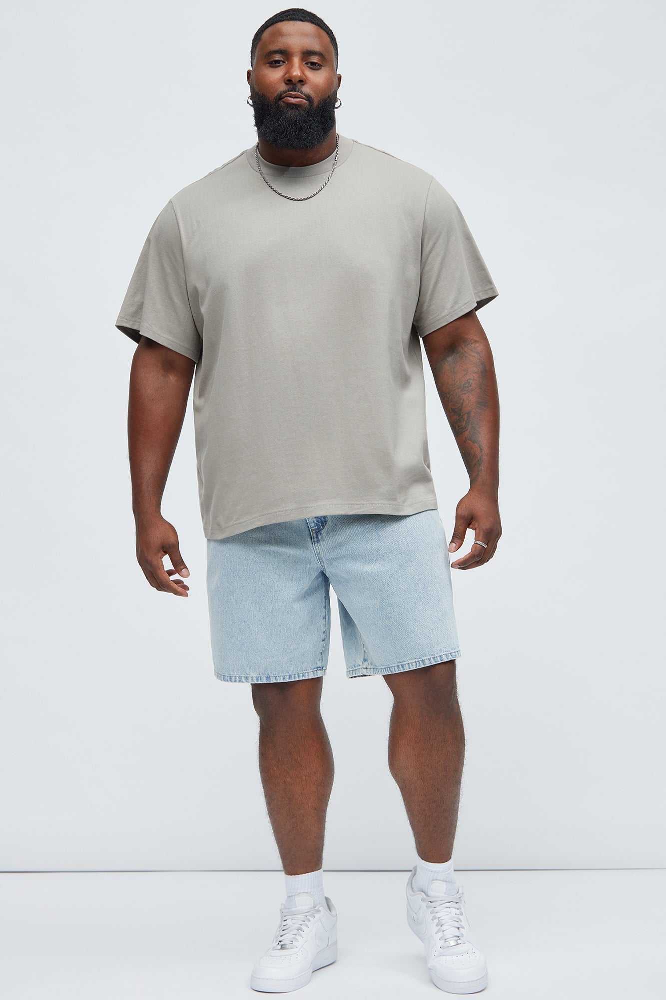 Oversized Heavyweight Tee 240GSM - Taupe Fashion Nova