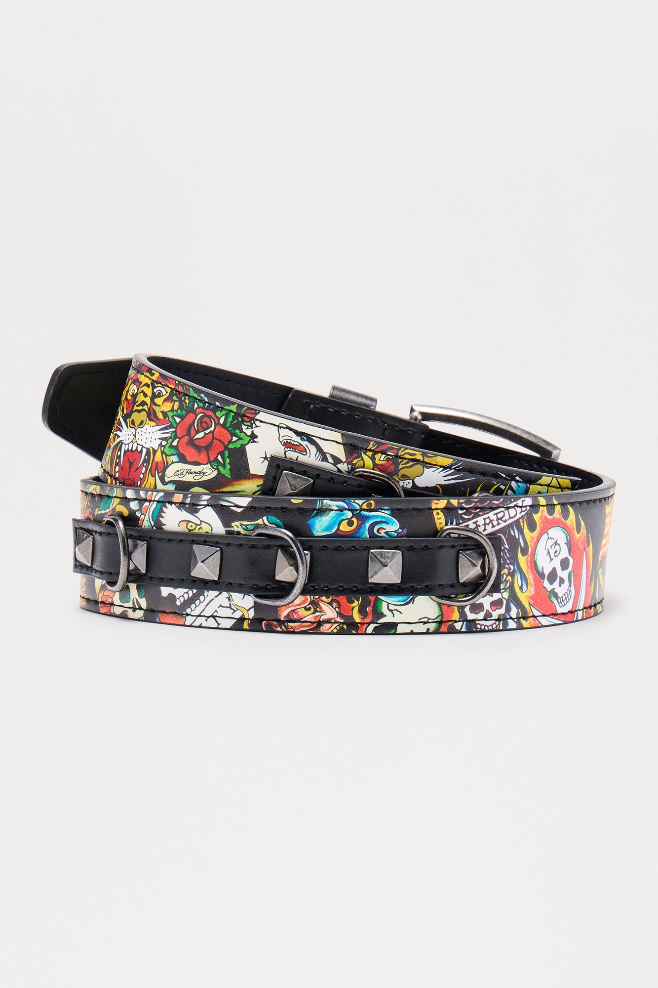 Ed Hardy Skull Belt - Black Fashion Nova