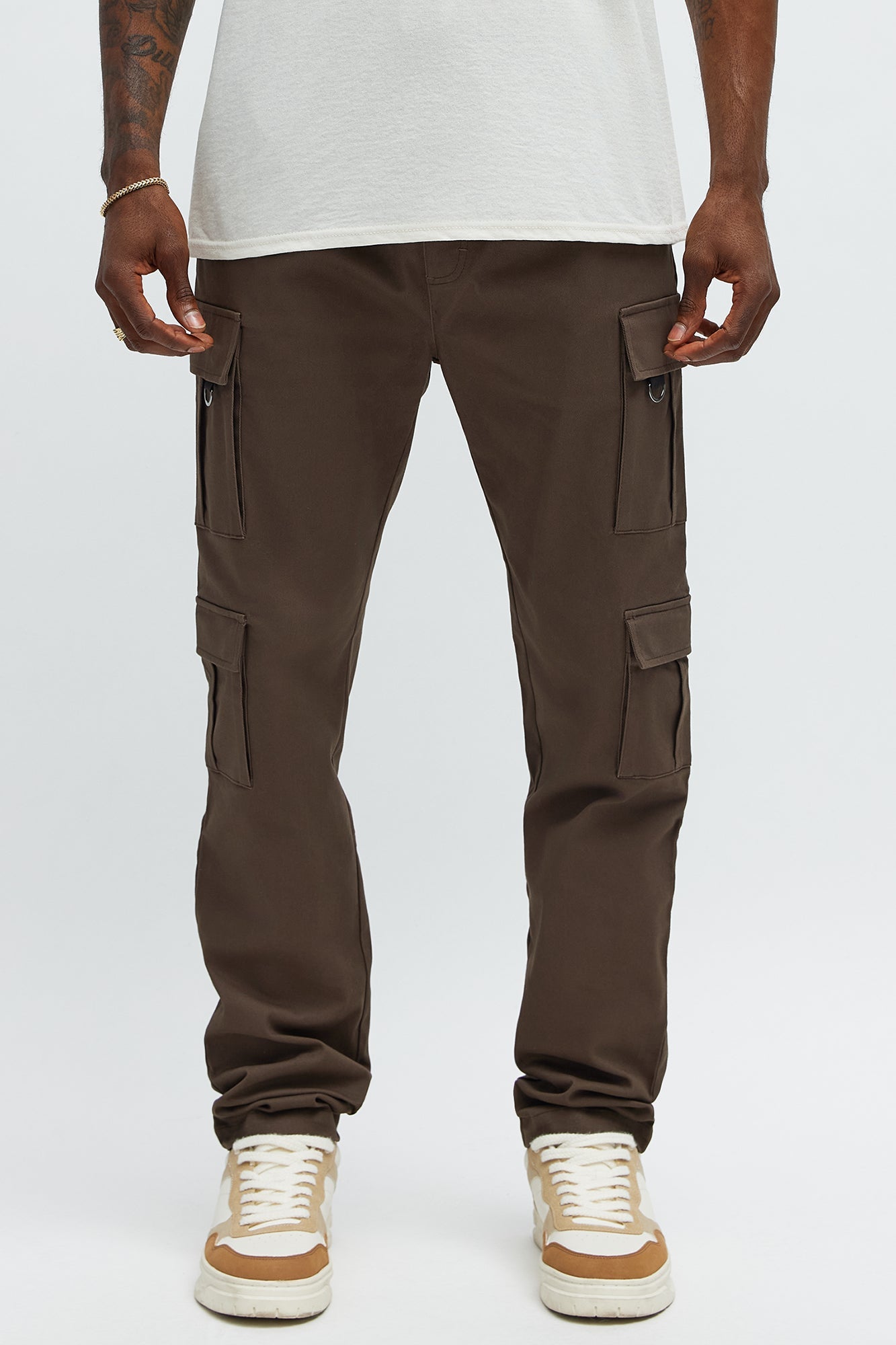 Slim Double It Cargo Pants - Brown Fashion Nova