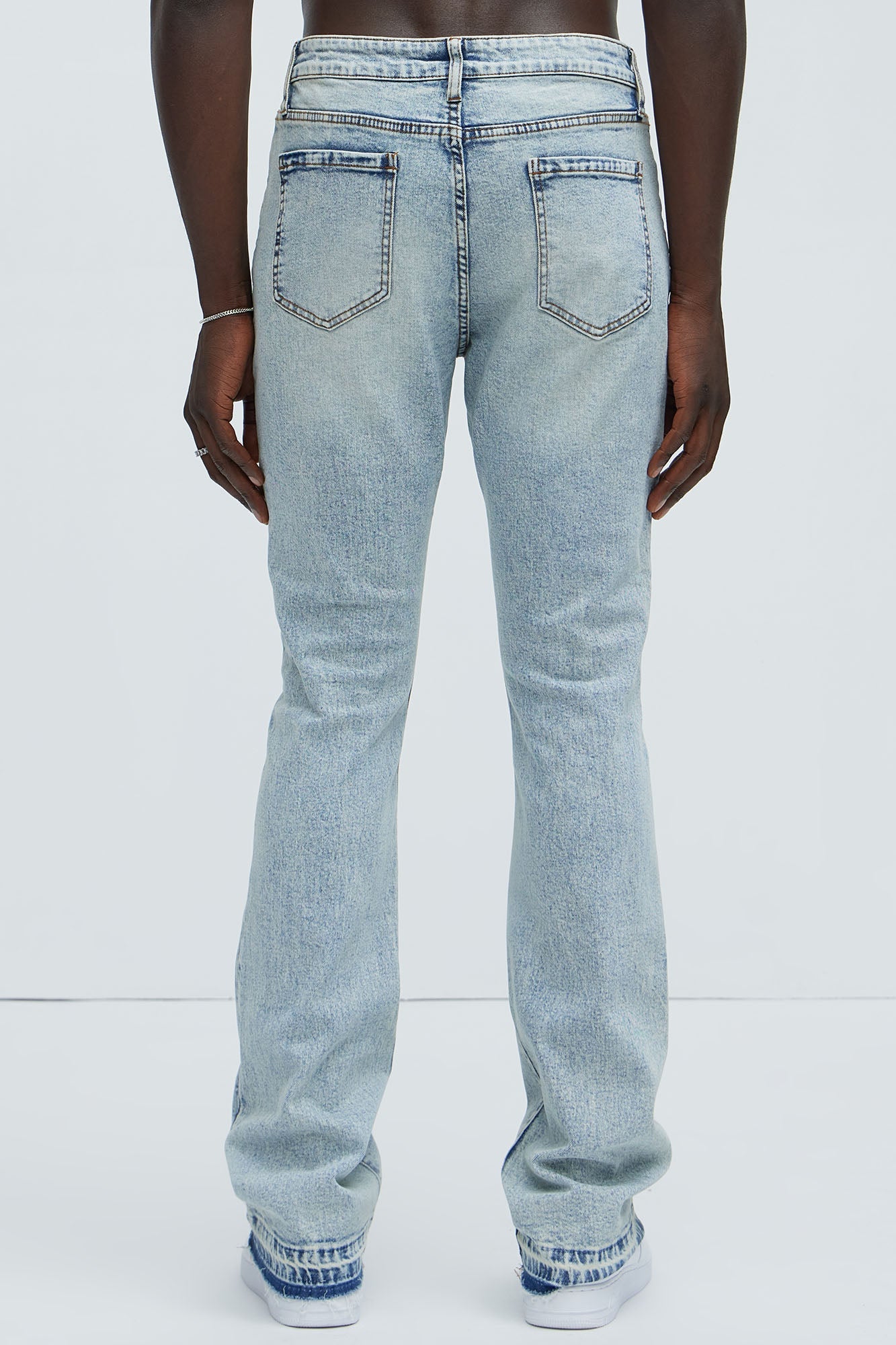 Cornell Stacked Skinny Flare Jeans - Light Wash Fashion Nova