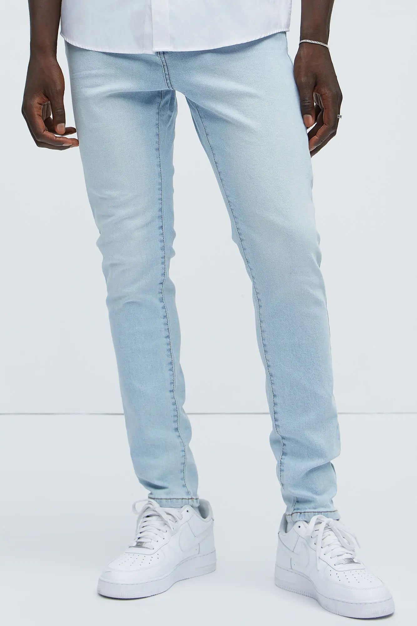 Cornell Skinny Jeans - Light Blue Wash Fashion Nova