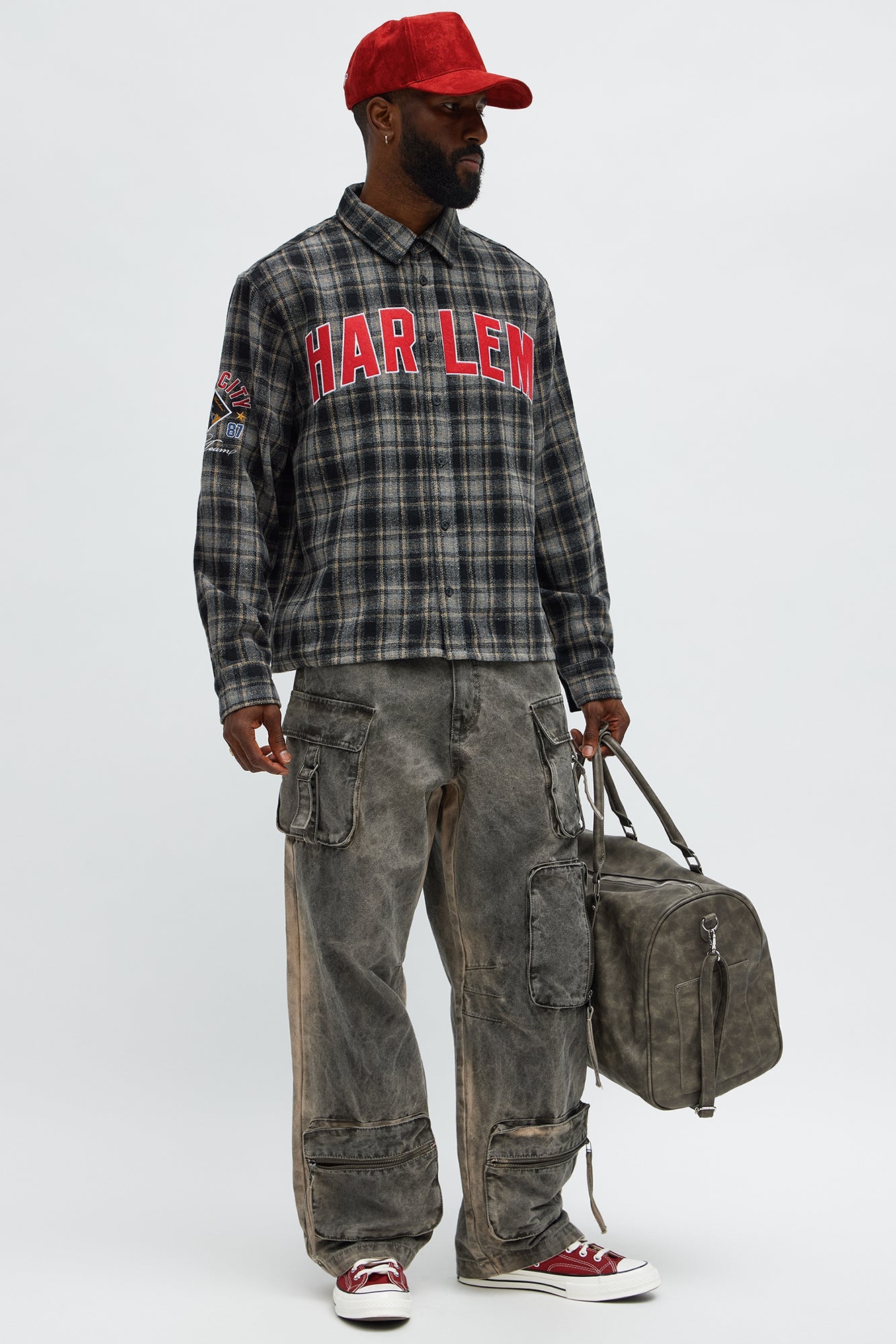 Baggy Go Now Cargo Pant - Grey Fashion Nova