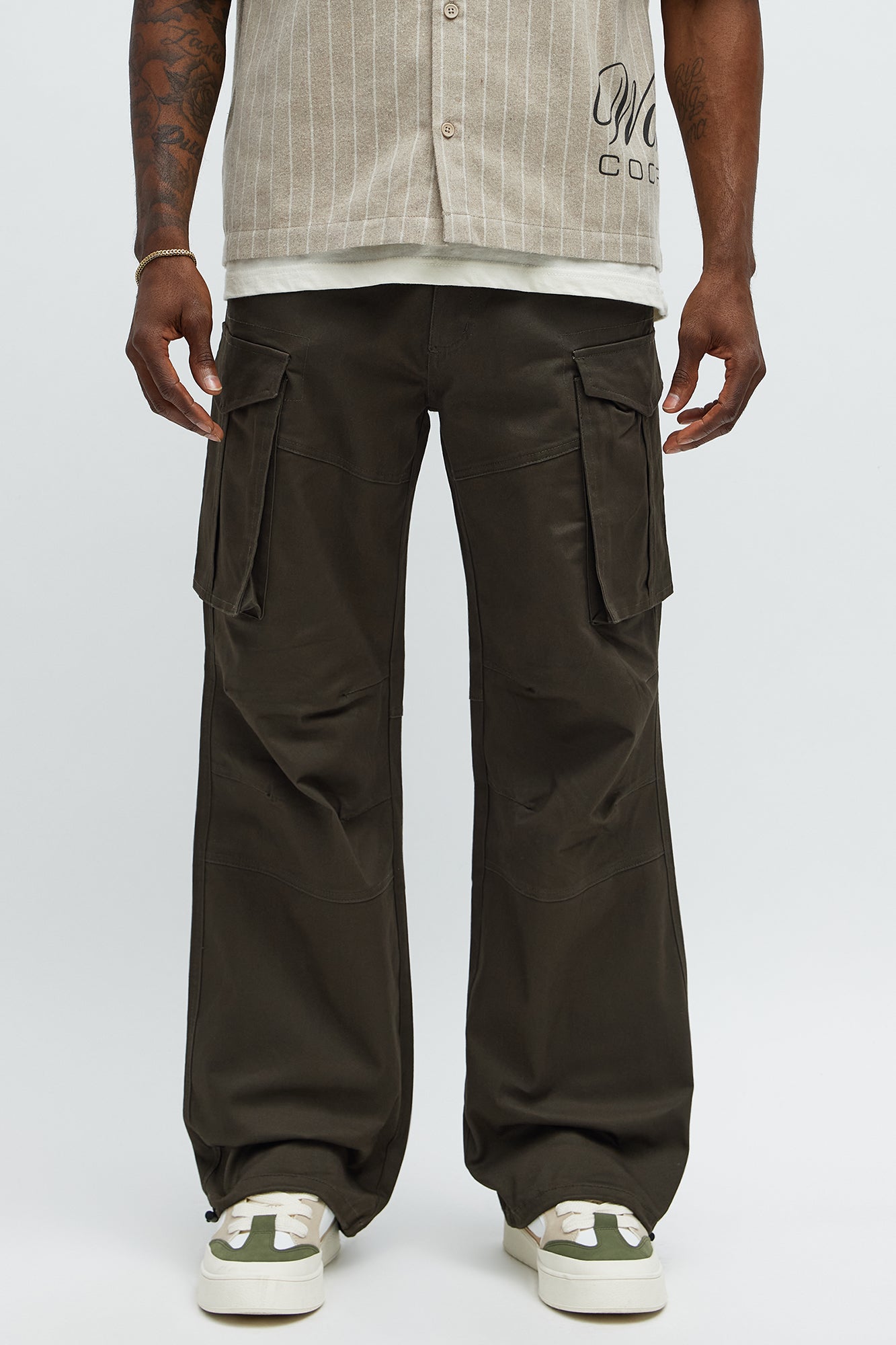 Baggy Summer Games Cargo Pants - Olive Fashion Nova