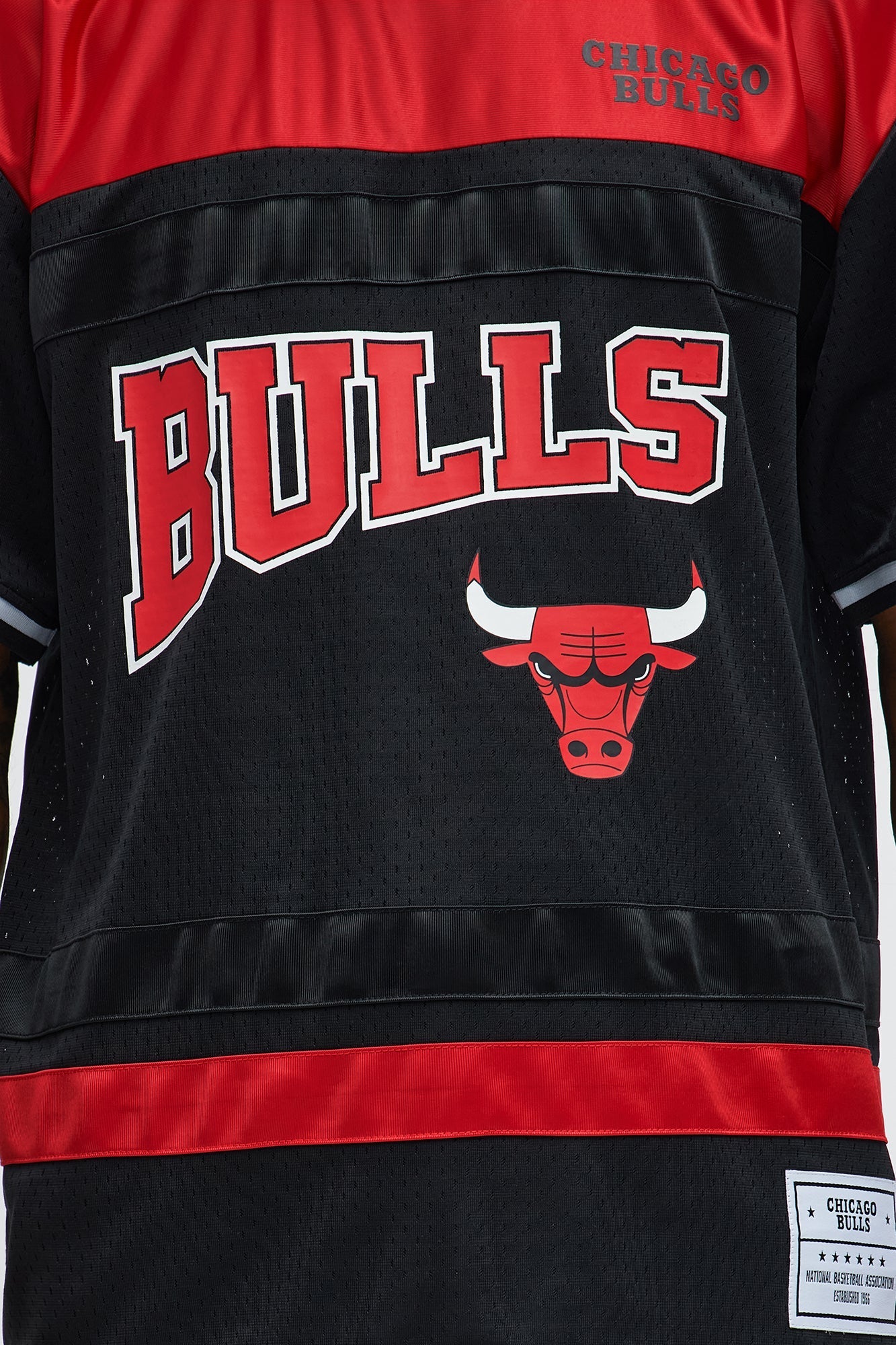 Bulls Regular Fit Basketball Tee - Black Fashion Nova