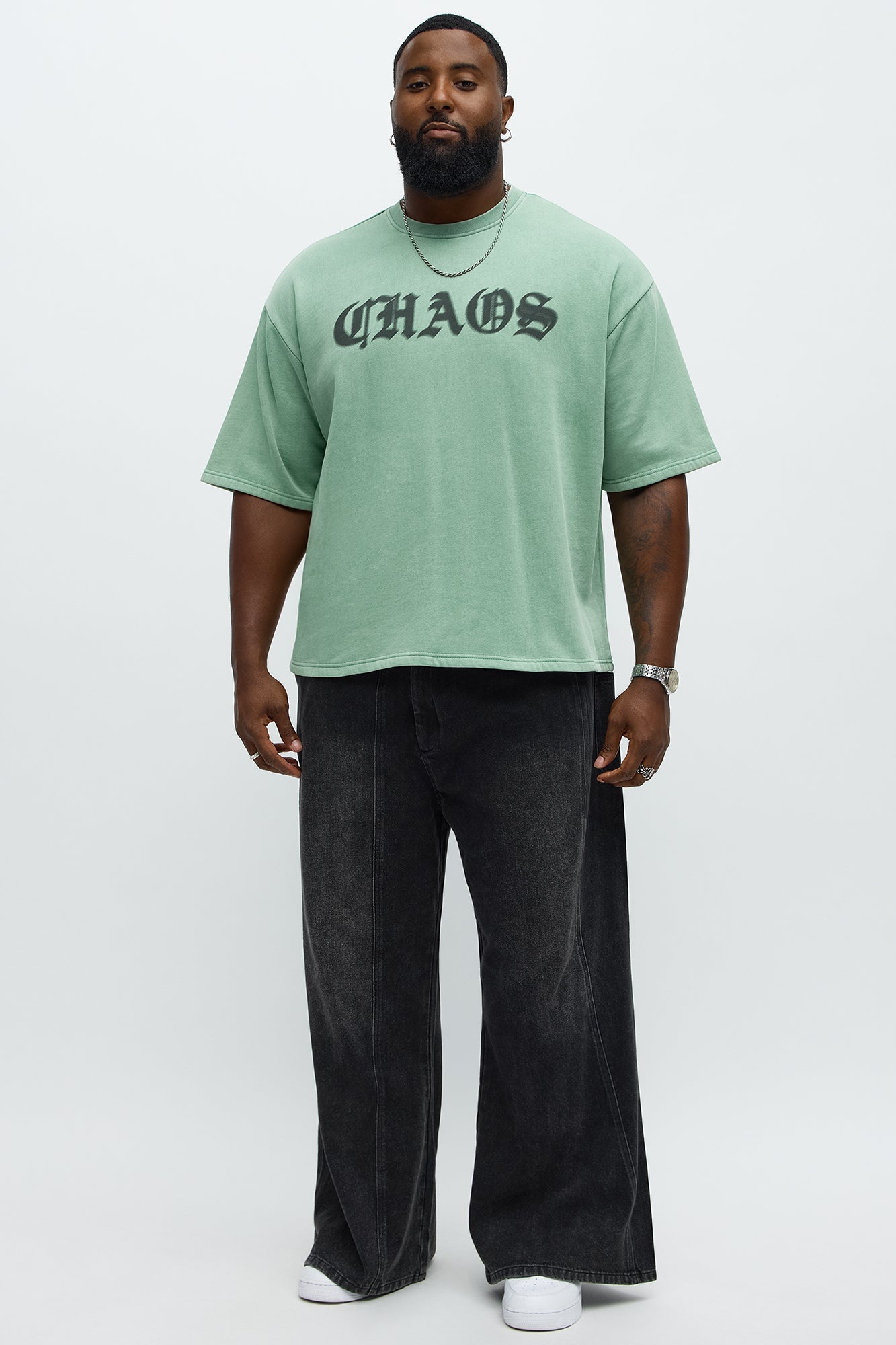 Chaos Oversized Tee - Green Fashion Nova