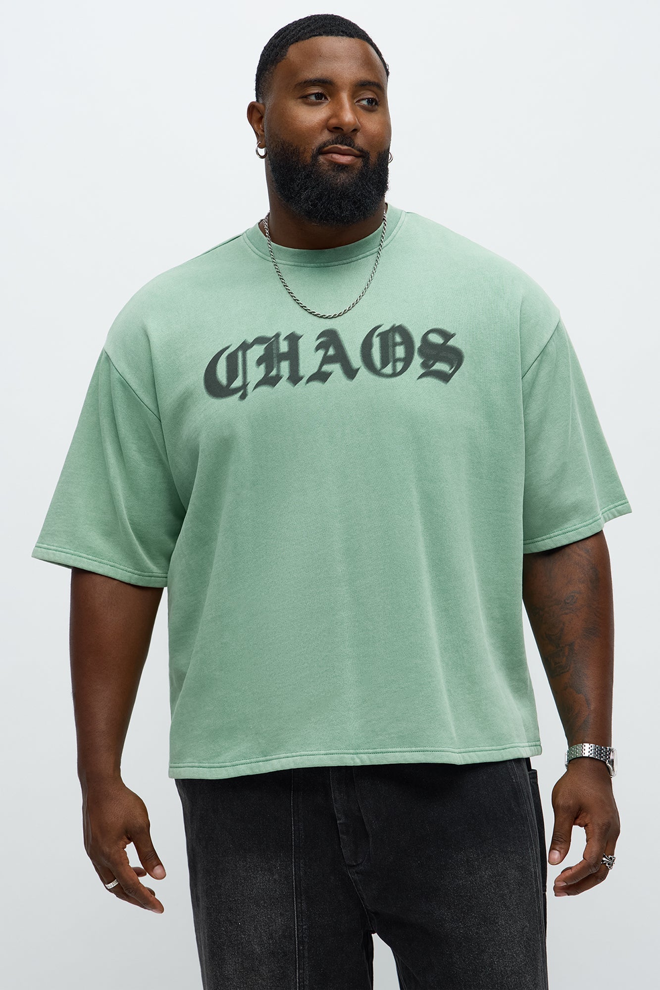 Chaos Oversized Tee - Green Fashion Nova