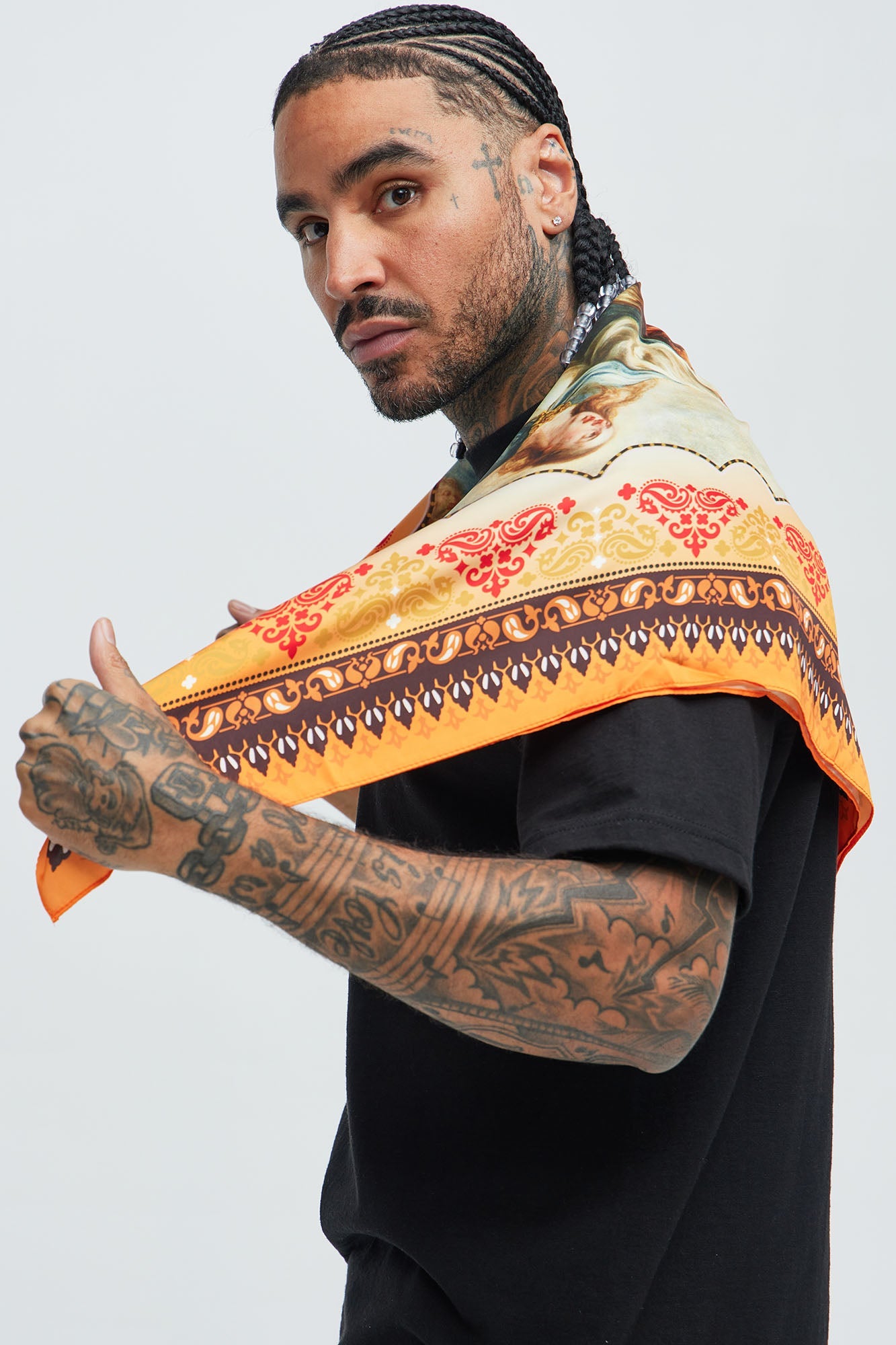 Renaissance Art Bandana - Multi Color Fashion Nova