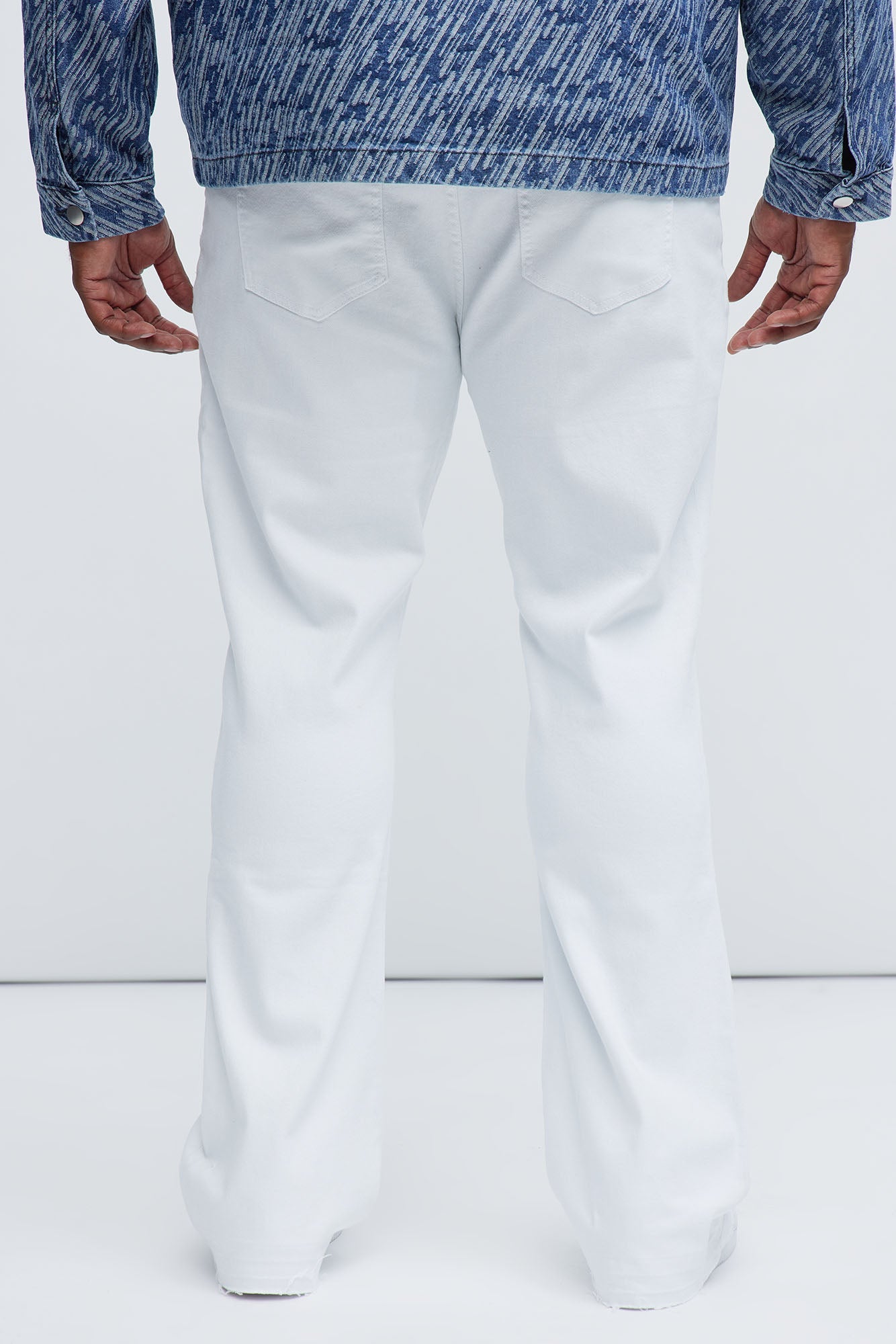 Cornell Slim Flare Jeans - White Fashion Nova
