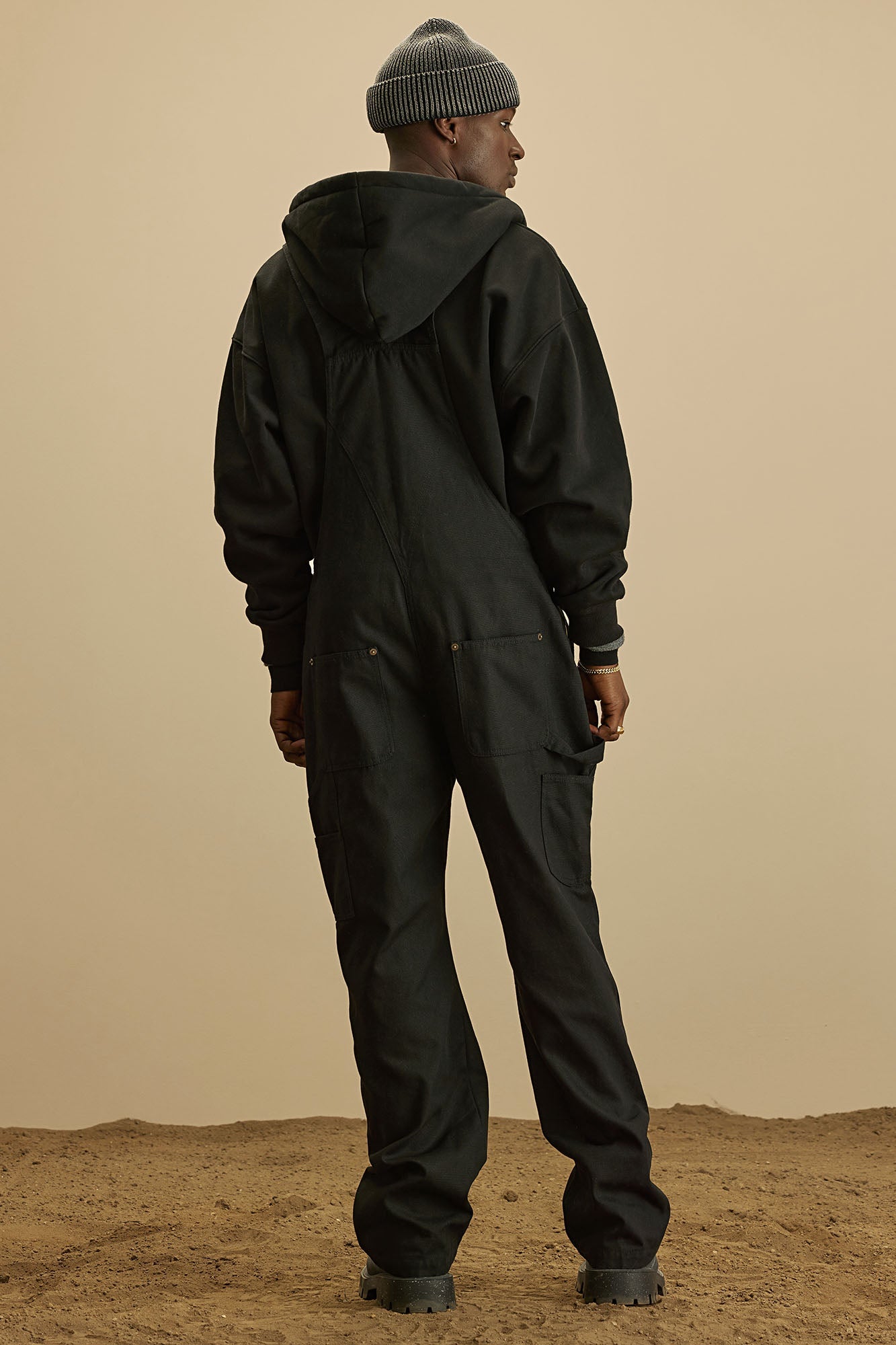 Alexander Utility Canvas Overalls - Black Fashion Nova