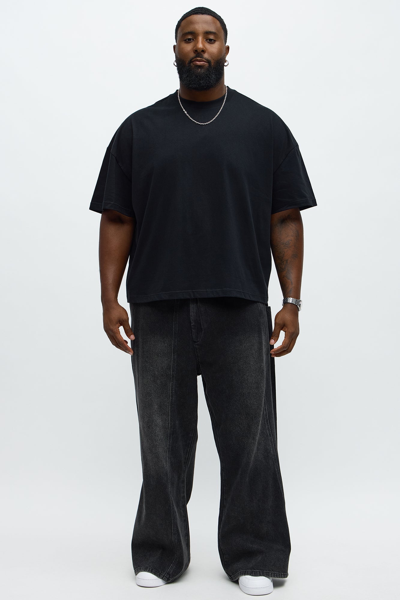 Boxy Premium Midweight Tee - Black Fashion Nova
