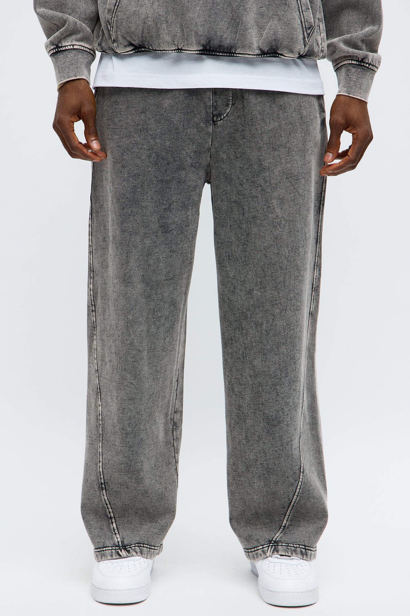Can't Fade Me Sweatpant - Grey Fashion Nova
