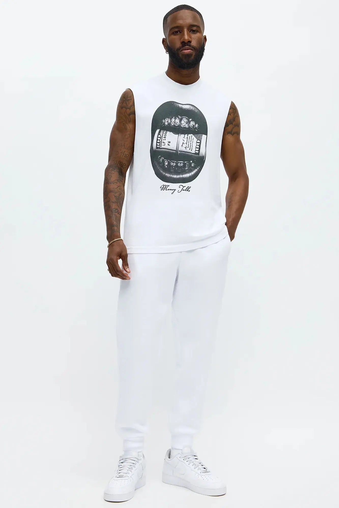 Tyson Jogger - White Fashion Nova