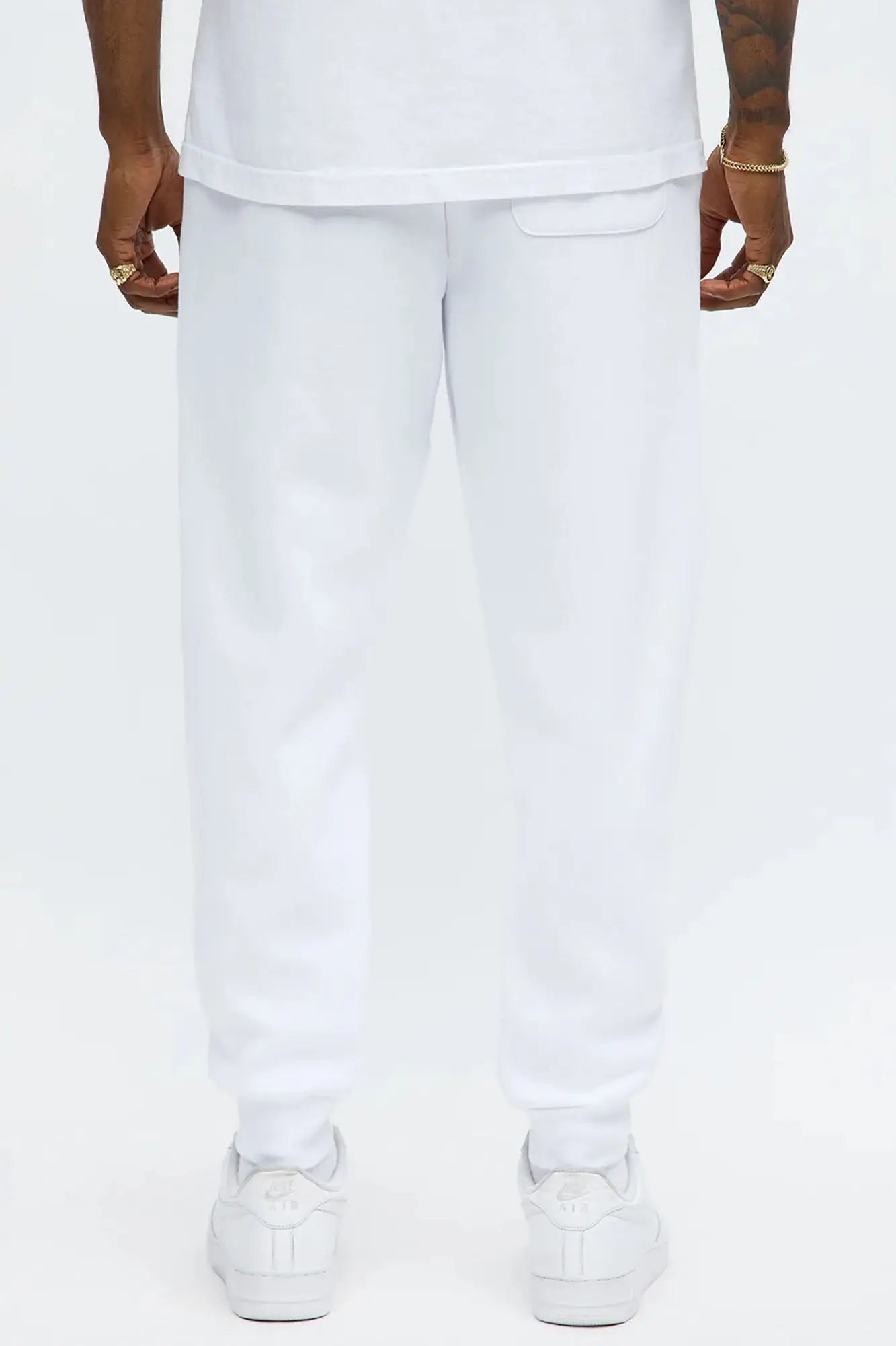 Tyson Jogger - White Fashion Nova