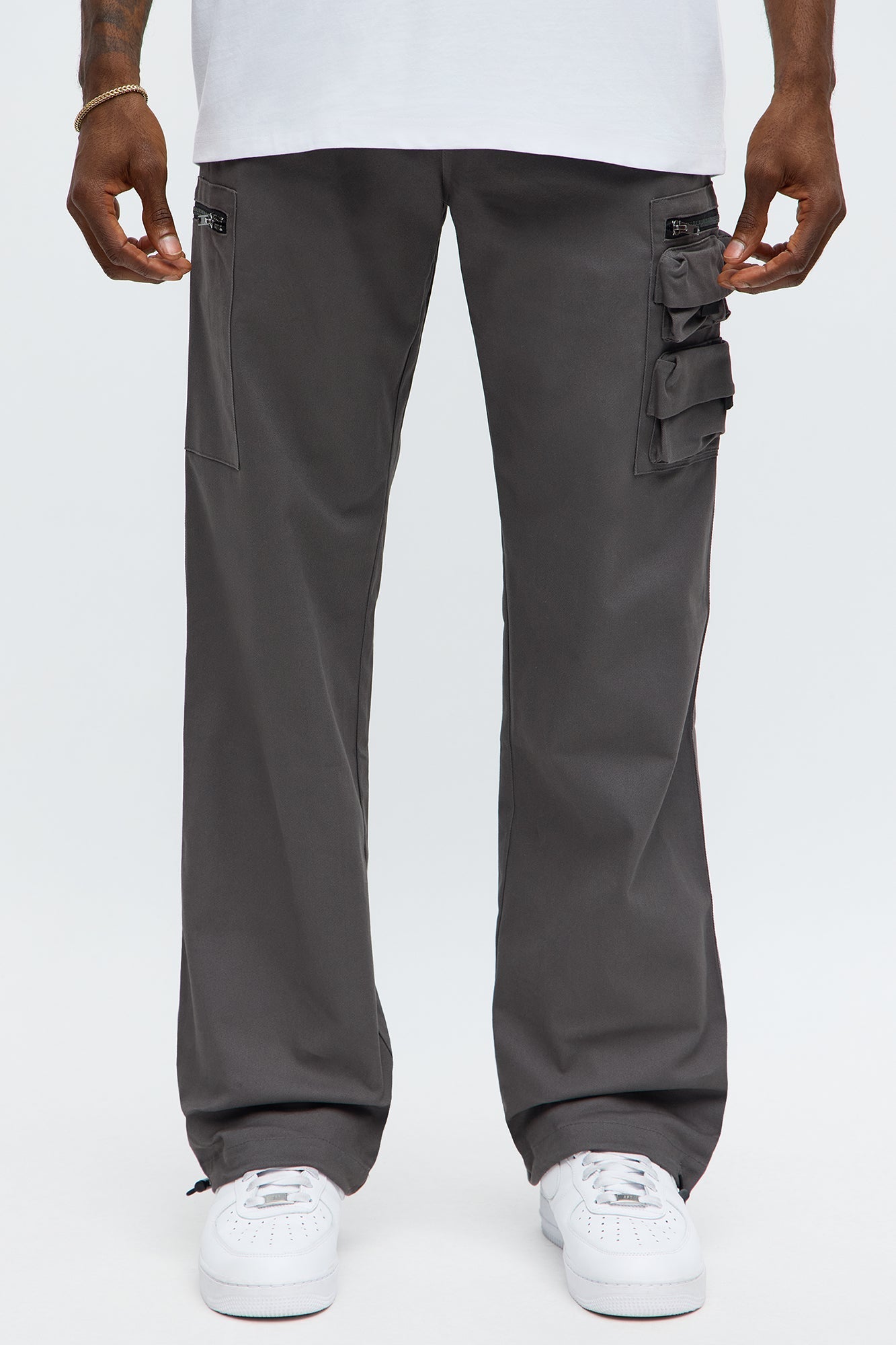 Straight Stay Busy Utility Pant - Charcoal Fashion Nova