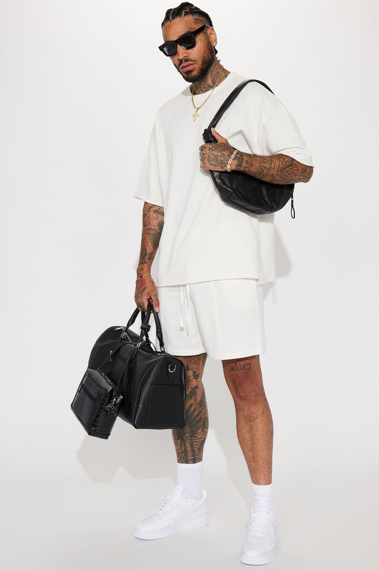 I Like How It Looks Oversized Terry Short Sleeve Tee - White Fashion Nova