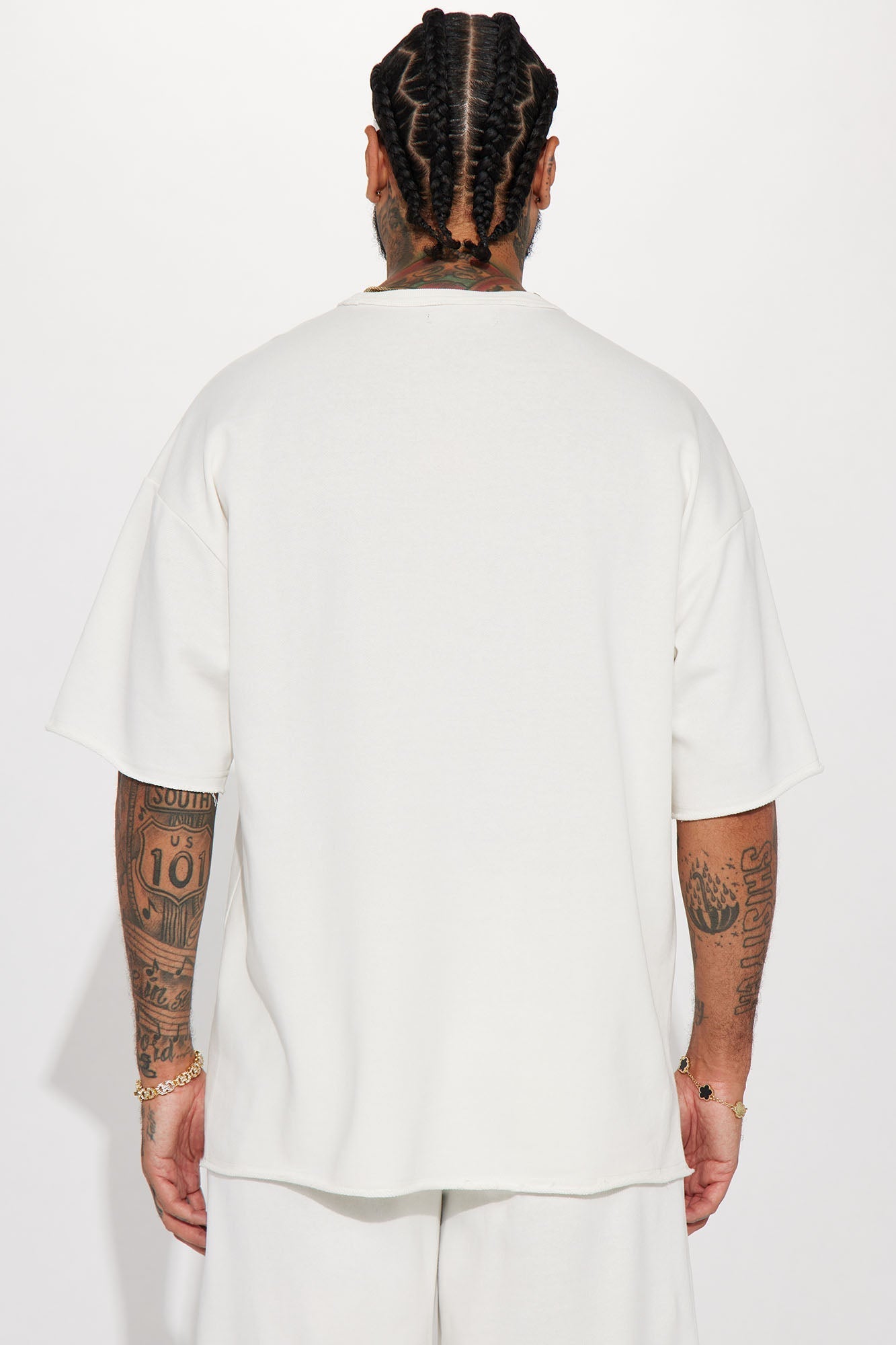 I Like How It Looks Oversized Terry Short Sleeve Tee - White Fashion Nova