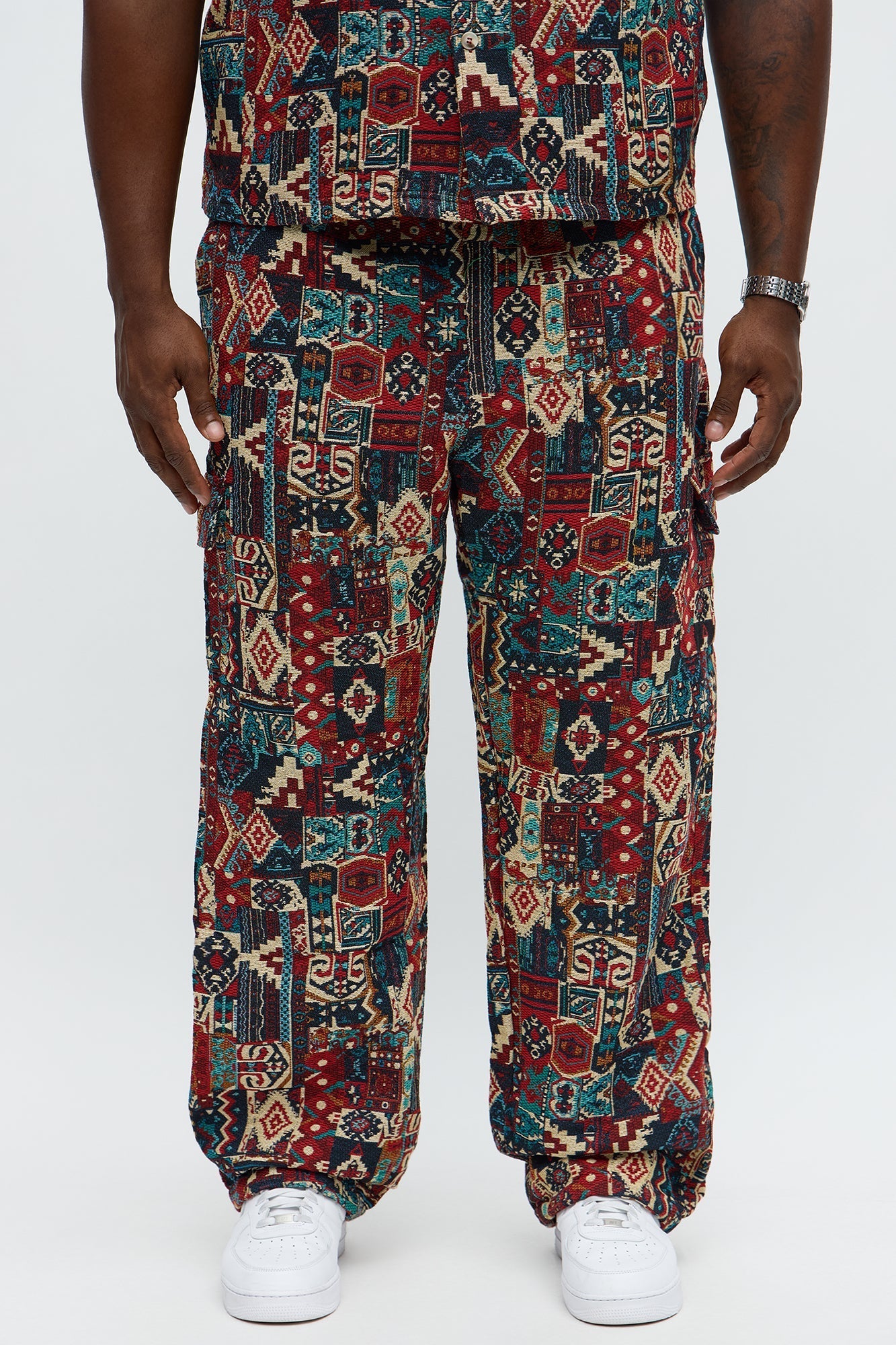 Baggy Aztec Tapestry Cargo Pants - Multi Color Fashion Nova