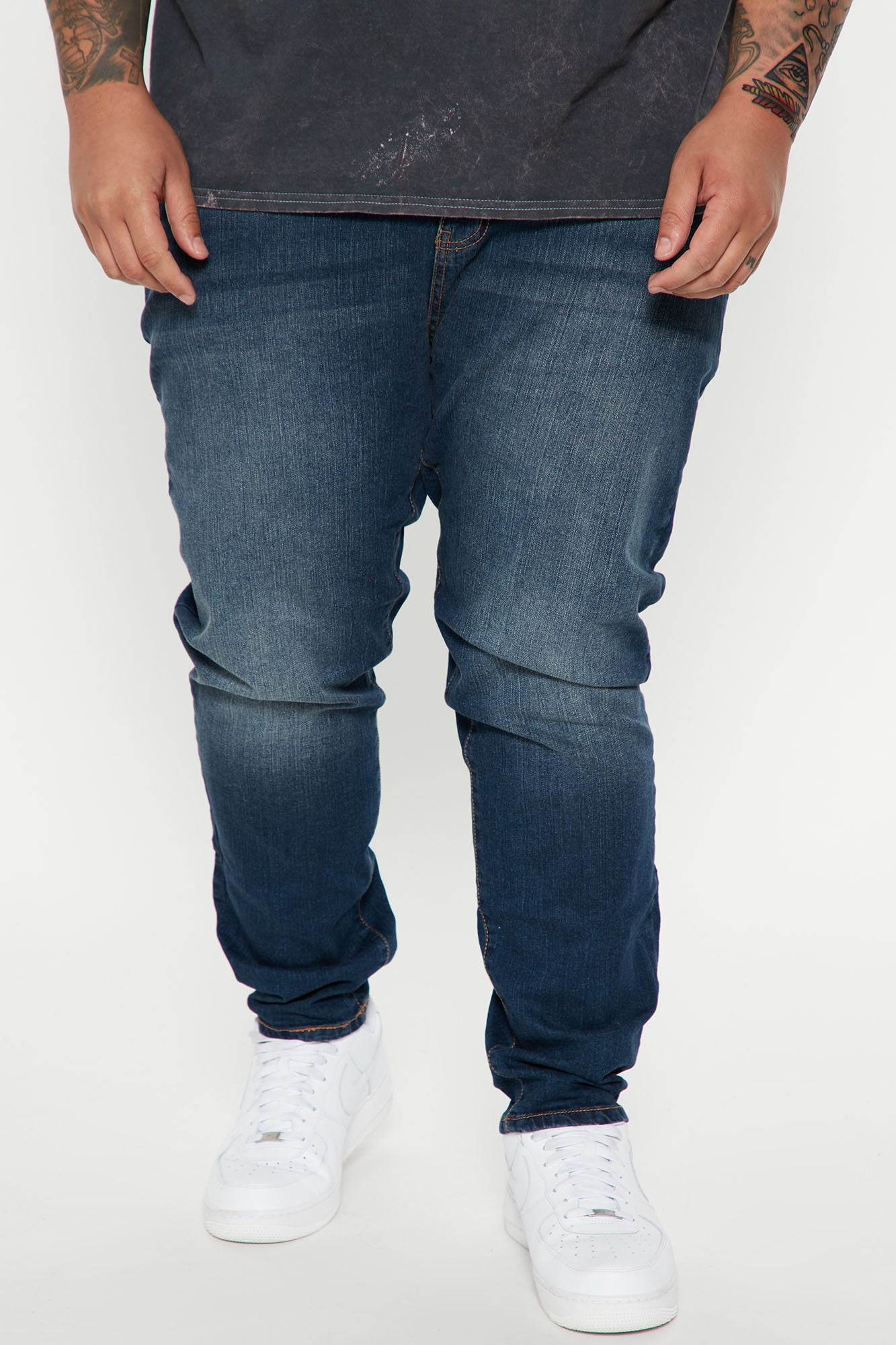 Mike Straight Taper Jeans - Dark Wash Fashion Nova