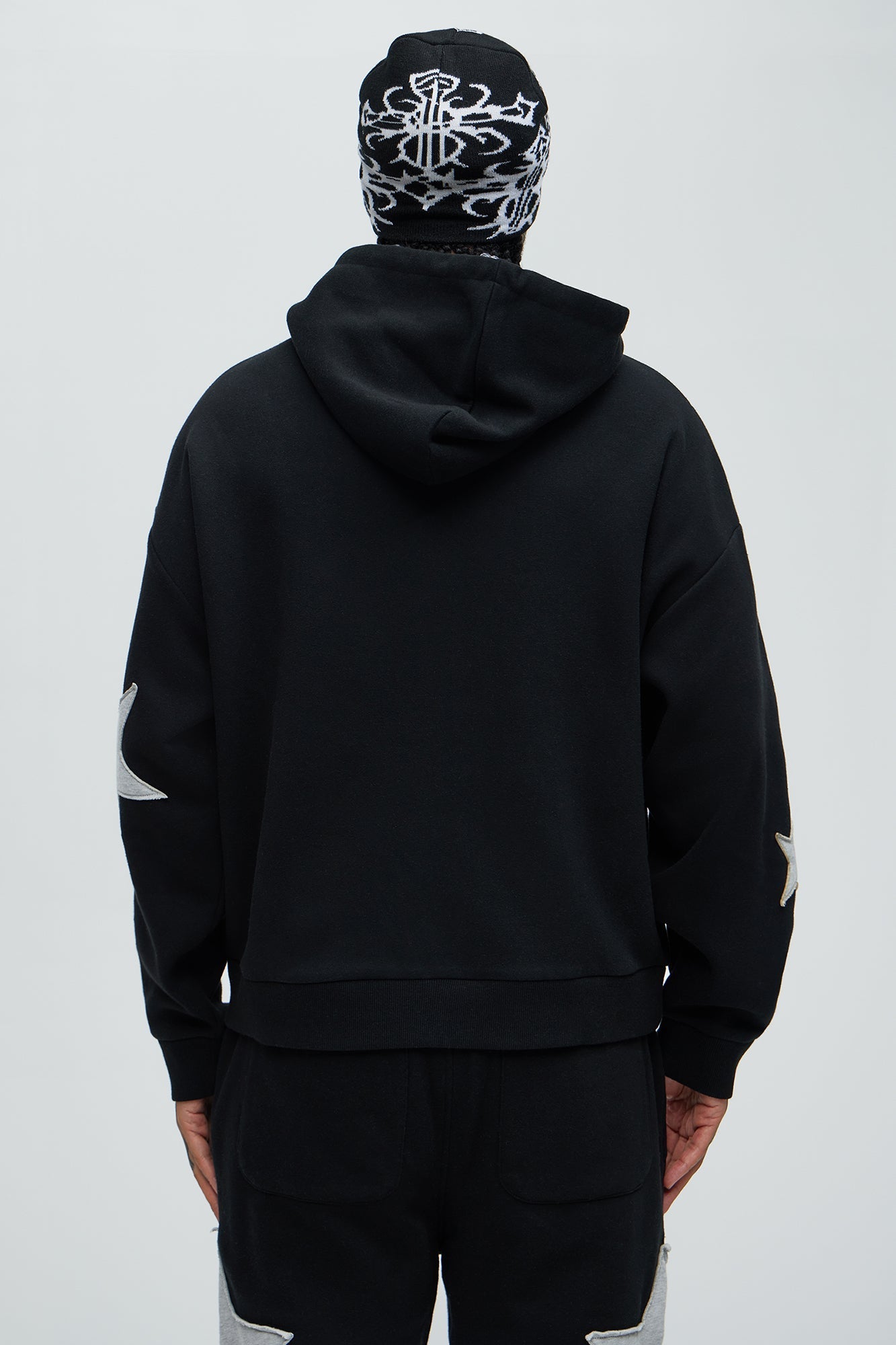 Tyson Stars Oversized Hoodie - Black Fashion Nova