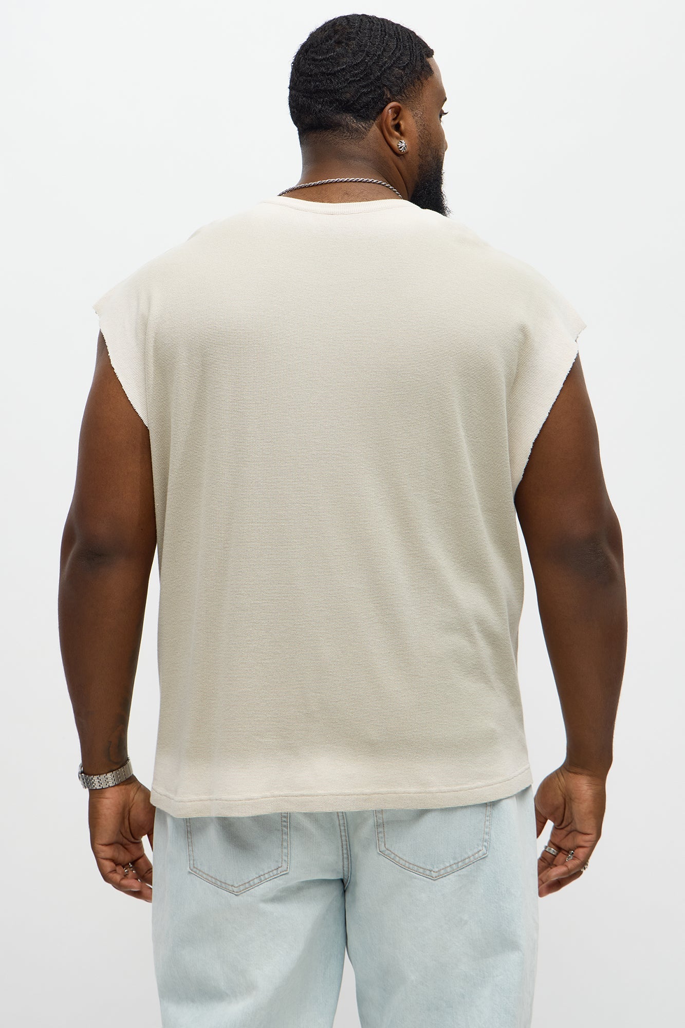 Relaxed Washed Muscle Tank - Grey Fashion Nova