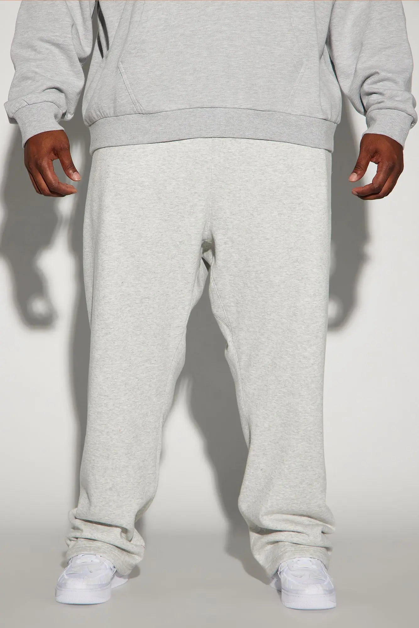 Tyson Heavyweight Straight Sweatpants - Heather Grey Fashion Nova