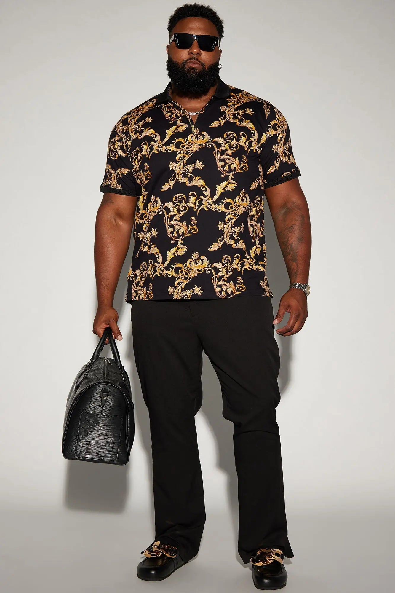 Ace Short Sleeve Polo - Black Fashion Nova