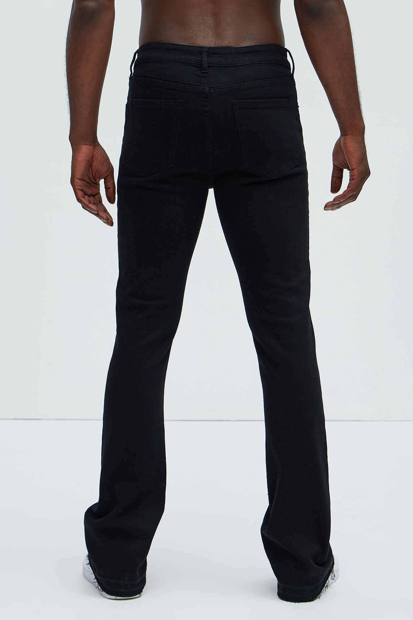 Cornell Slim Flare Jeans - Black Fashion Nova