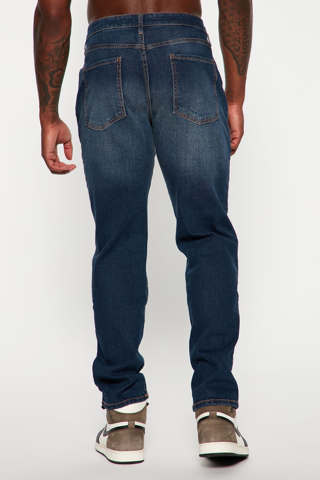 Mike Straight Taper Jeans - Dark Wash Fashion Nova