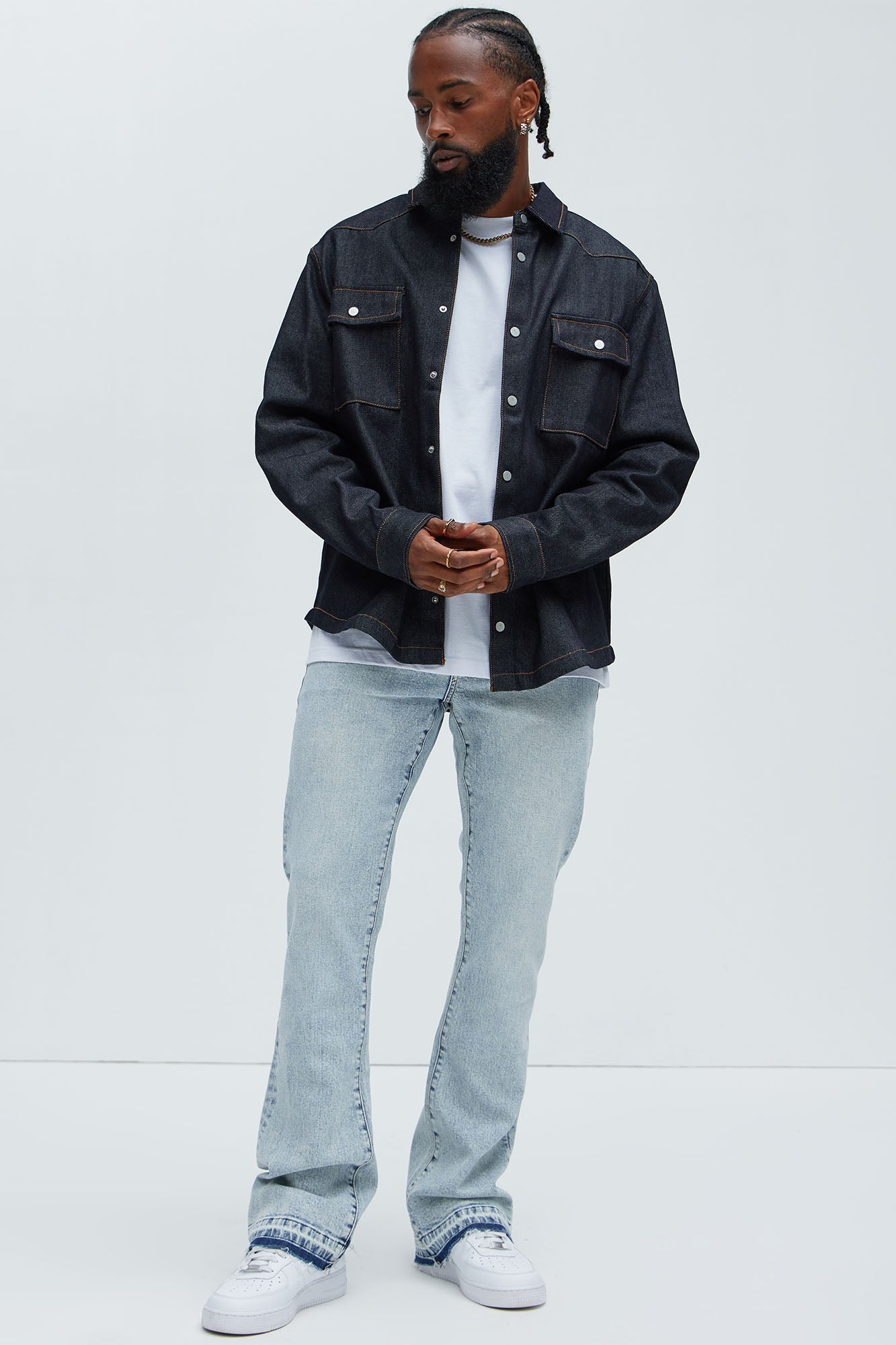 Cornell Slim Flare Jeans - Light Wash Fashion Nova