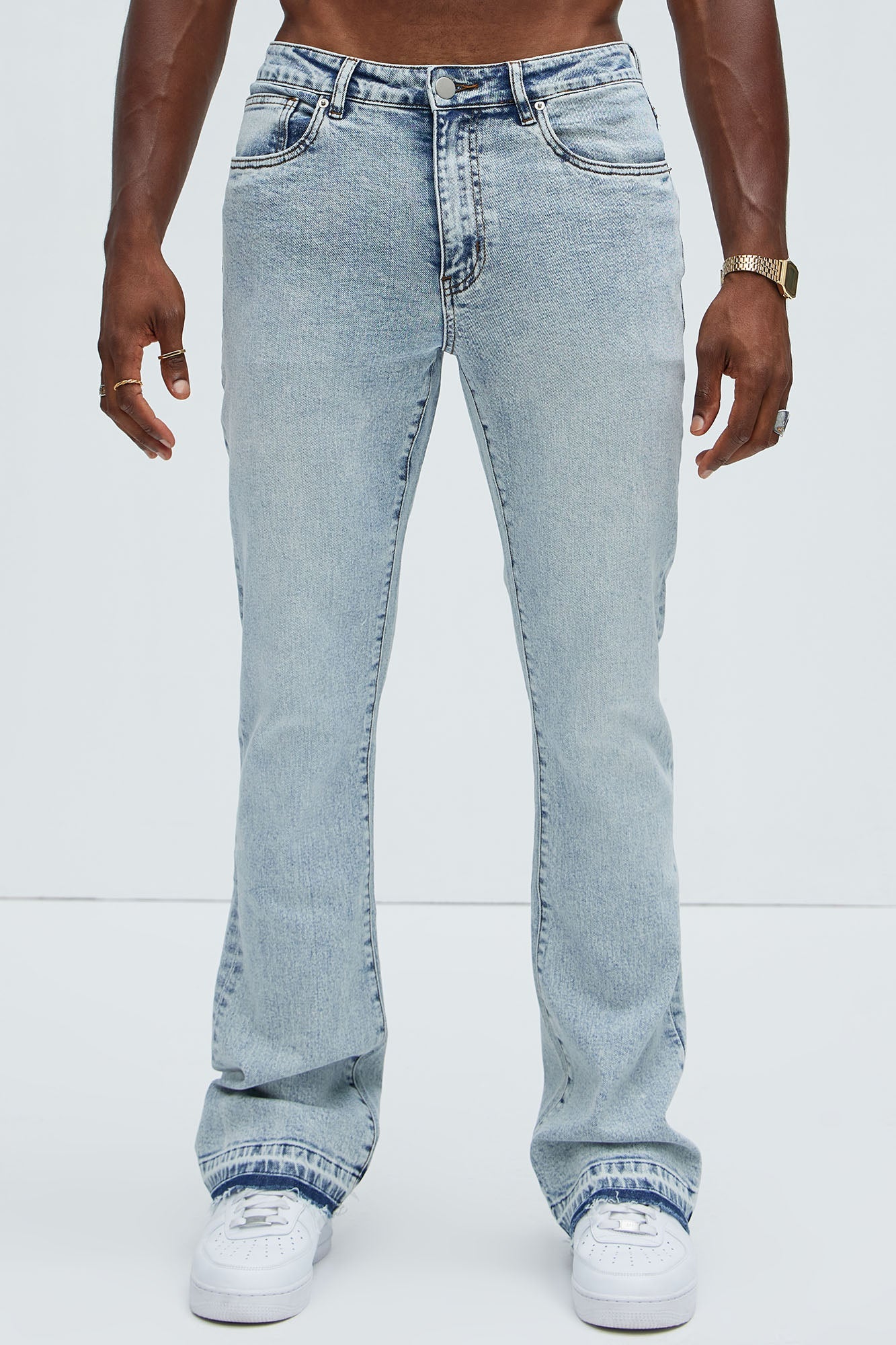 Cornell Slim Flare Jeans - Light Wash Fashion Nova