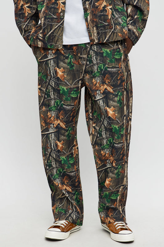 Baggy Rustic Pants - Brown/combo Fashion Nova